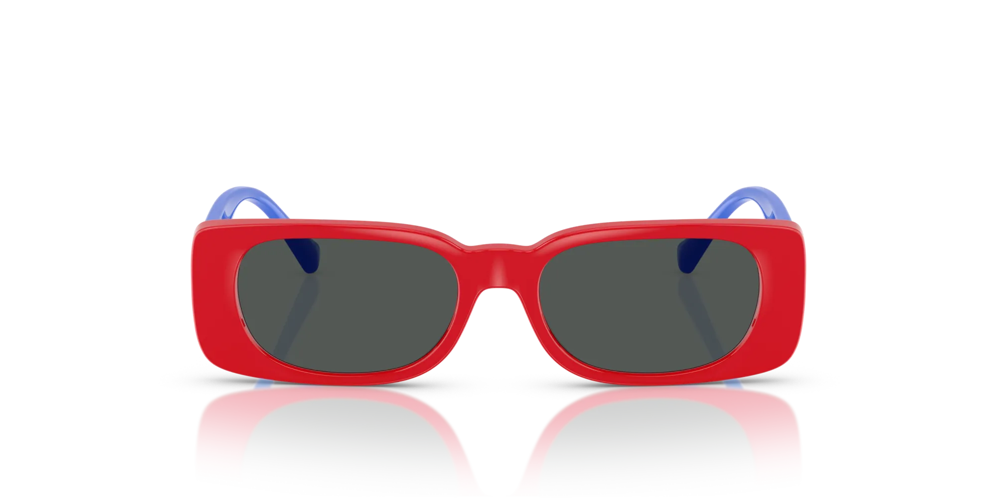 Versace VK4003U 506587 Occhiali da sole Iniettato Rosso Grigio Squadrata Normale - immagine 3