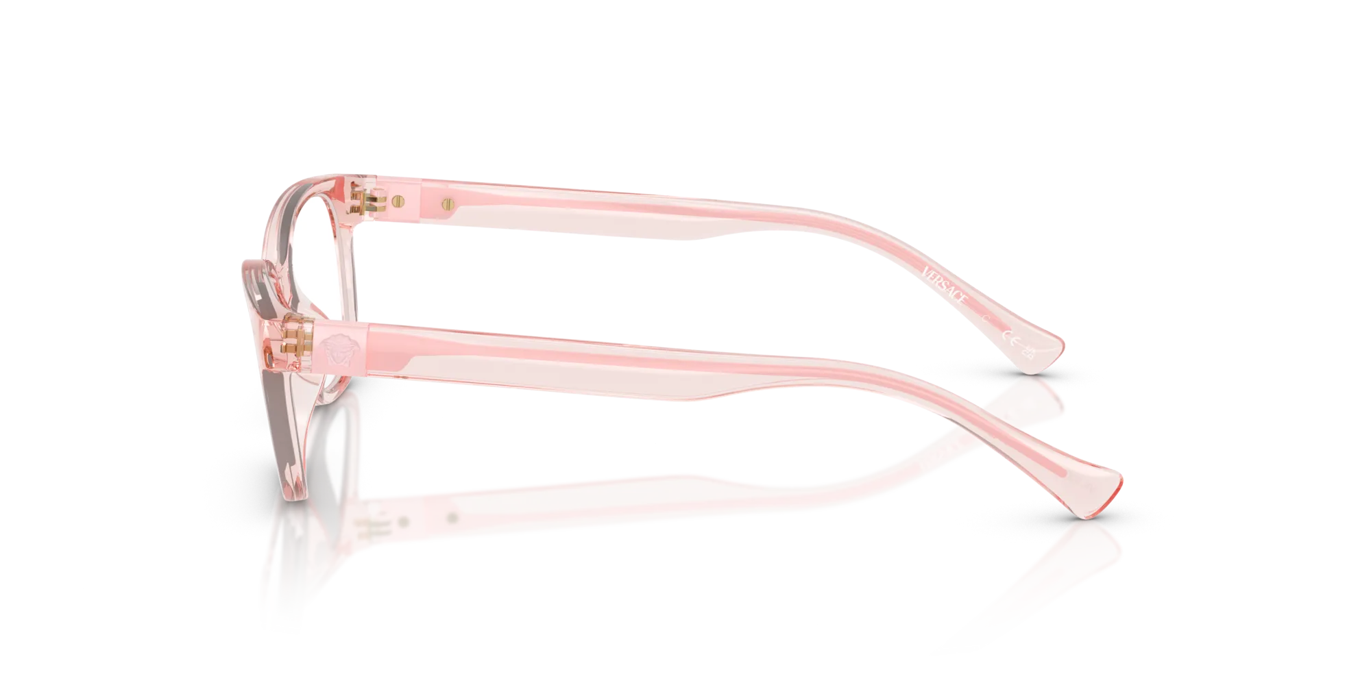 Versace VK3006U 5481 Montature da vista Iniettato Rosa Squadrata Normale - immagine 4