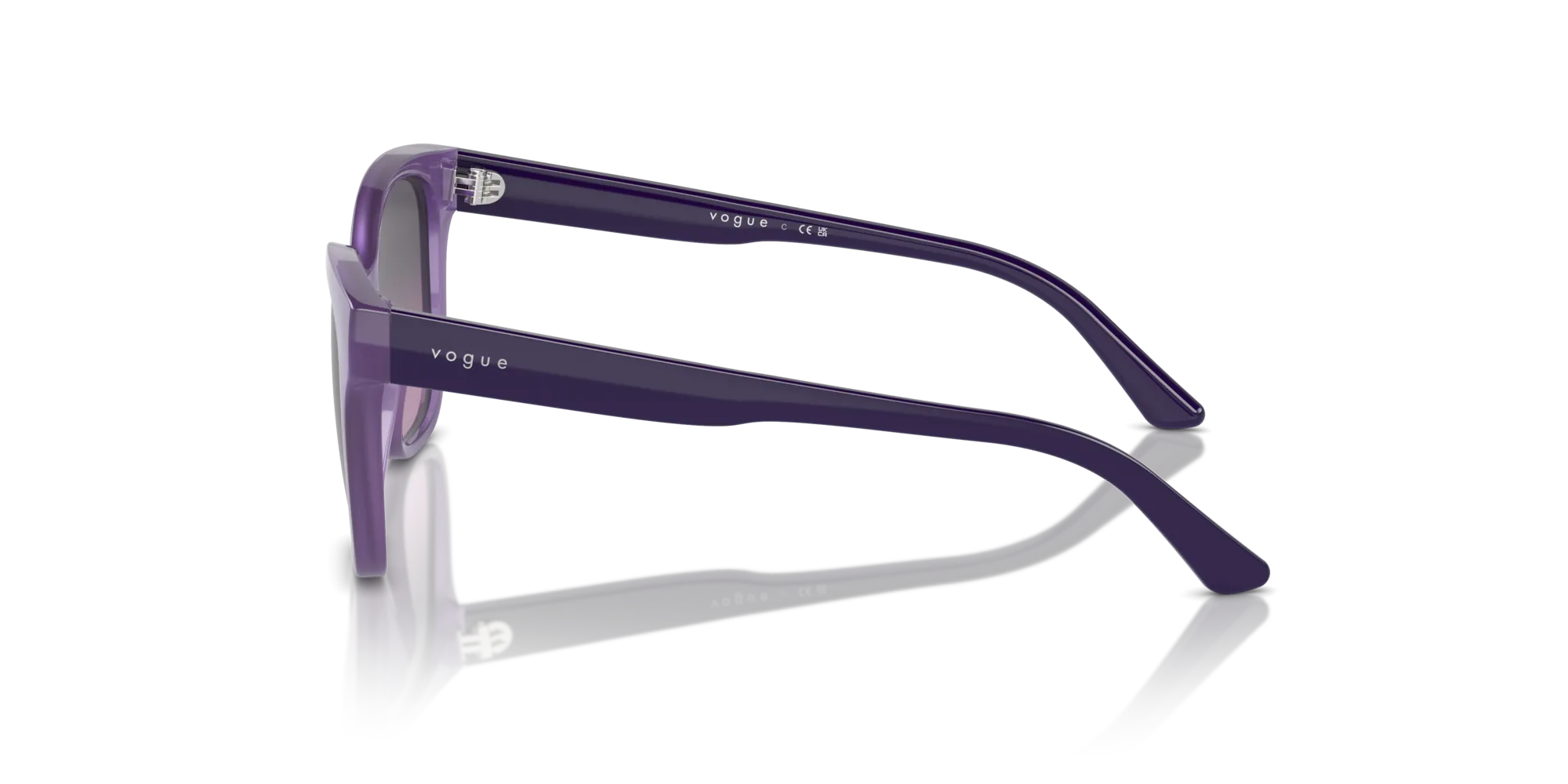 VOGUE EYEWEAR VJ2023 31274Q Occhiali da sole bambino Nylon Viola Grigio Farfalla Normale Sfumato - immagine 4