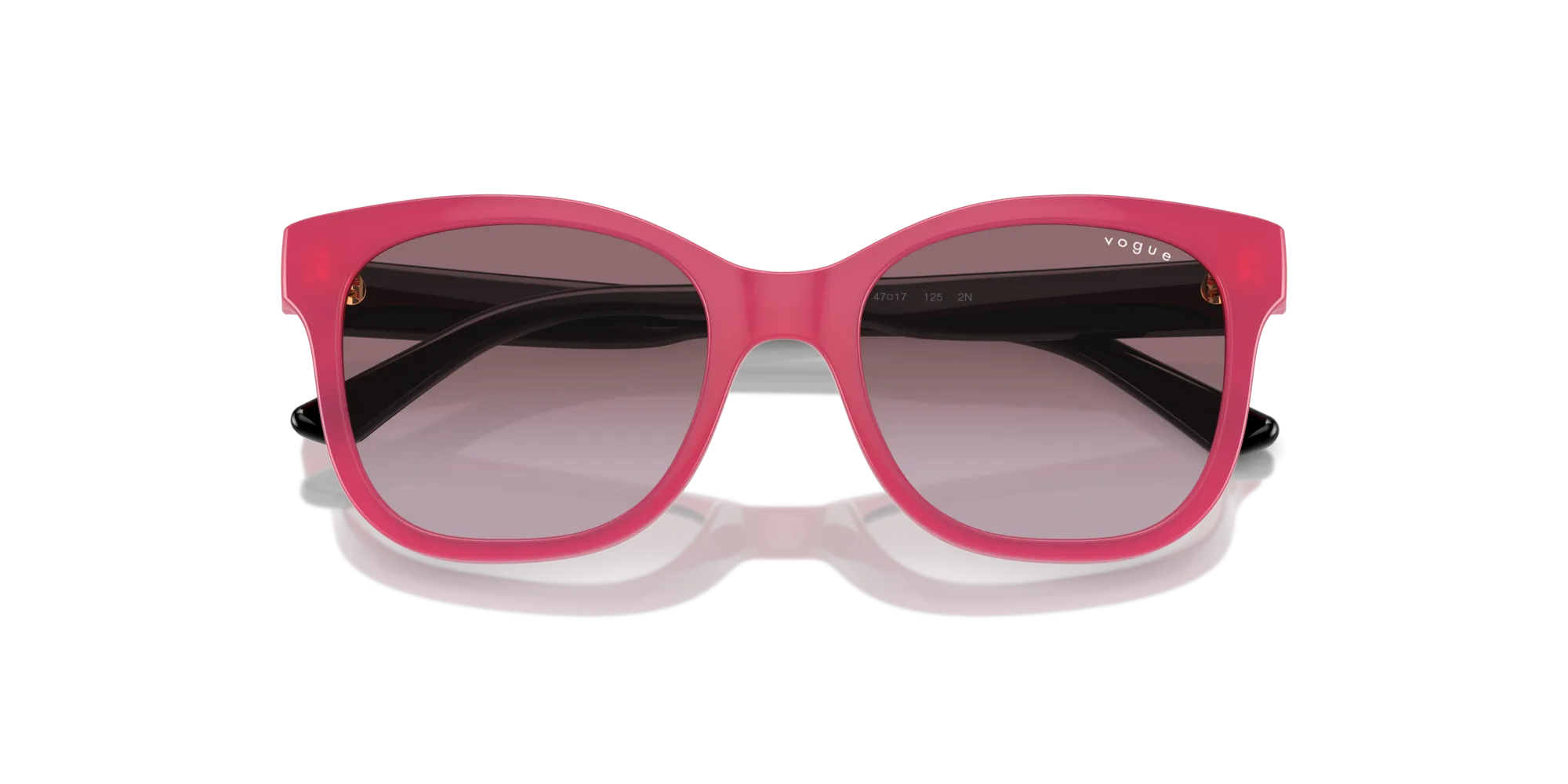 VOGUE EYEWEAR VJ2023 25458H Occhiali da sole bambino Nylon Rosa Viola Farfalla Normale Sfumato - immagine 2