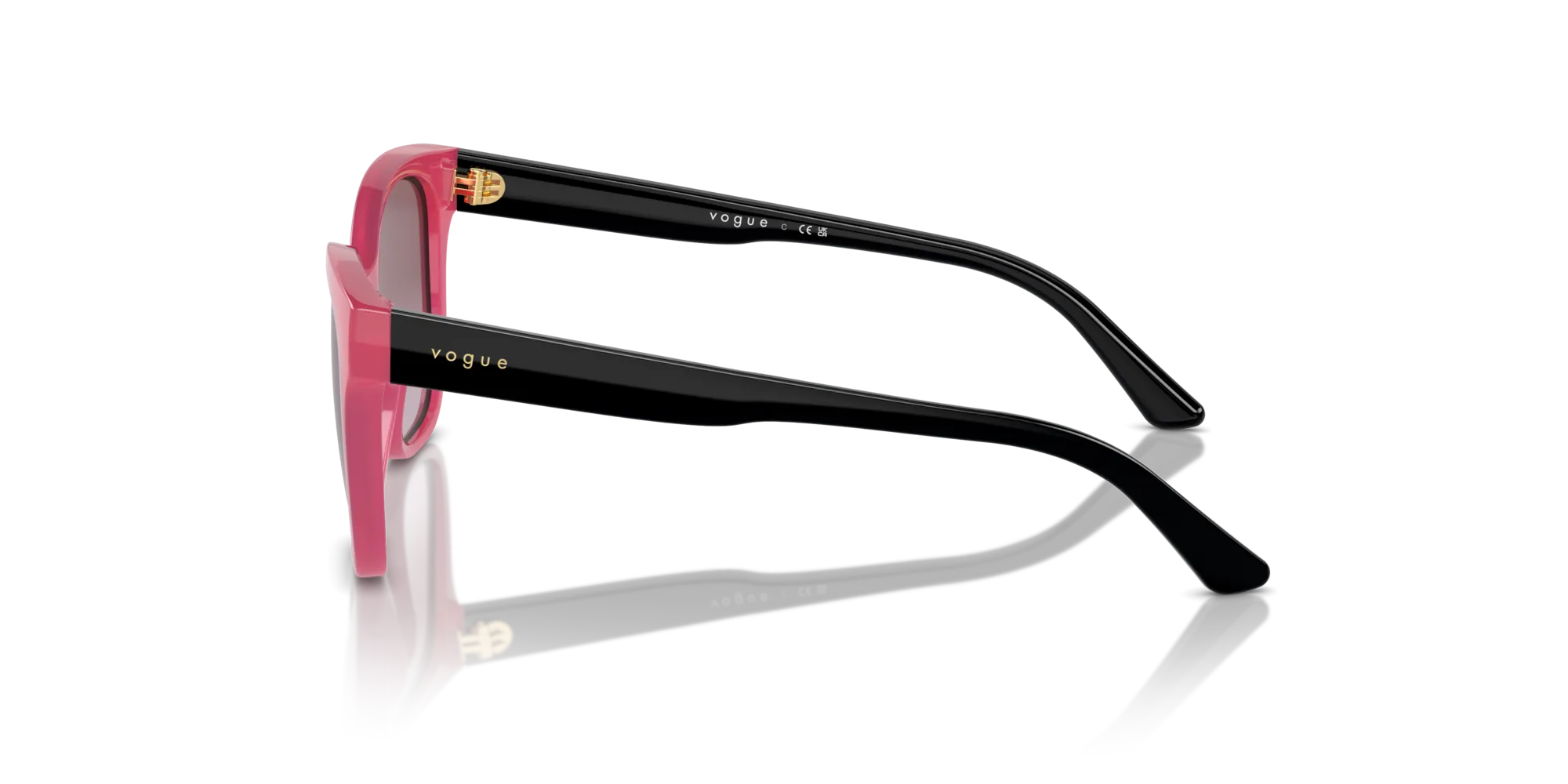 VOGUE EYEWEAR VJ2023 25458H Occhiali da sole bambino Nylon Rosa Viola Farfalla Normale Sfumato - immagine 4