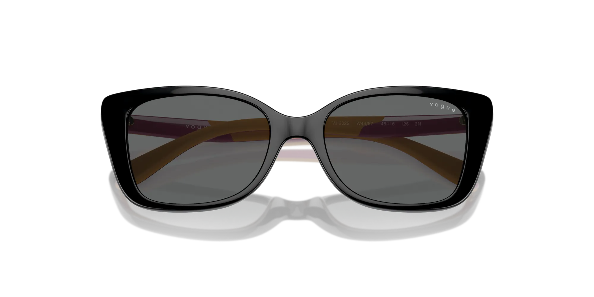 VOGUE EYEWEAR VJ2022 W44/87 Occhiali da sole Nylon Nero Grigio Farfalla Normale - immagine 2