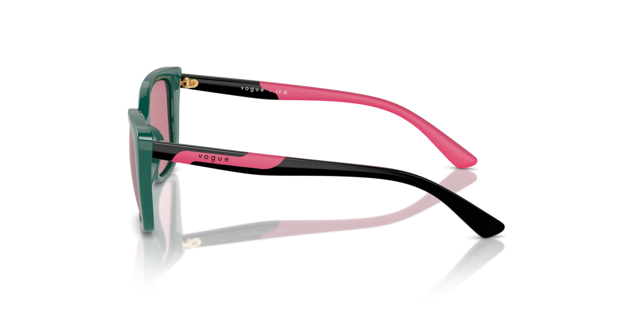 VOGUE EYEWEAR VJ2022 313169 Occhiali da sole Nylon Verde Viola Farfalla Normale - immagine 4