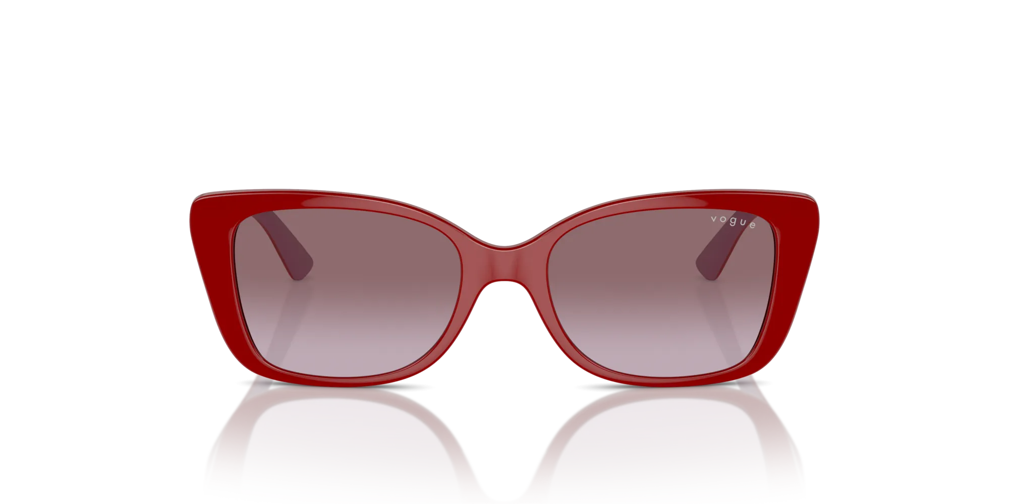 VOGUE EYEWEAR VJ2022 31298H Occhiali da sole Nylon Rosso Viola Farfalla Normale Sfumato - immagine 3