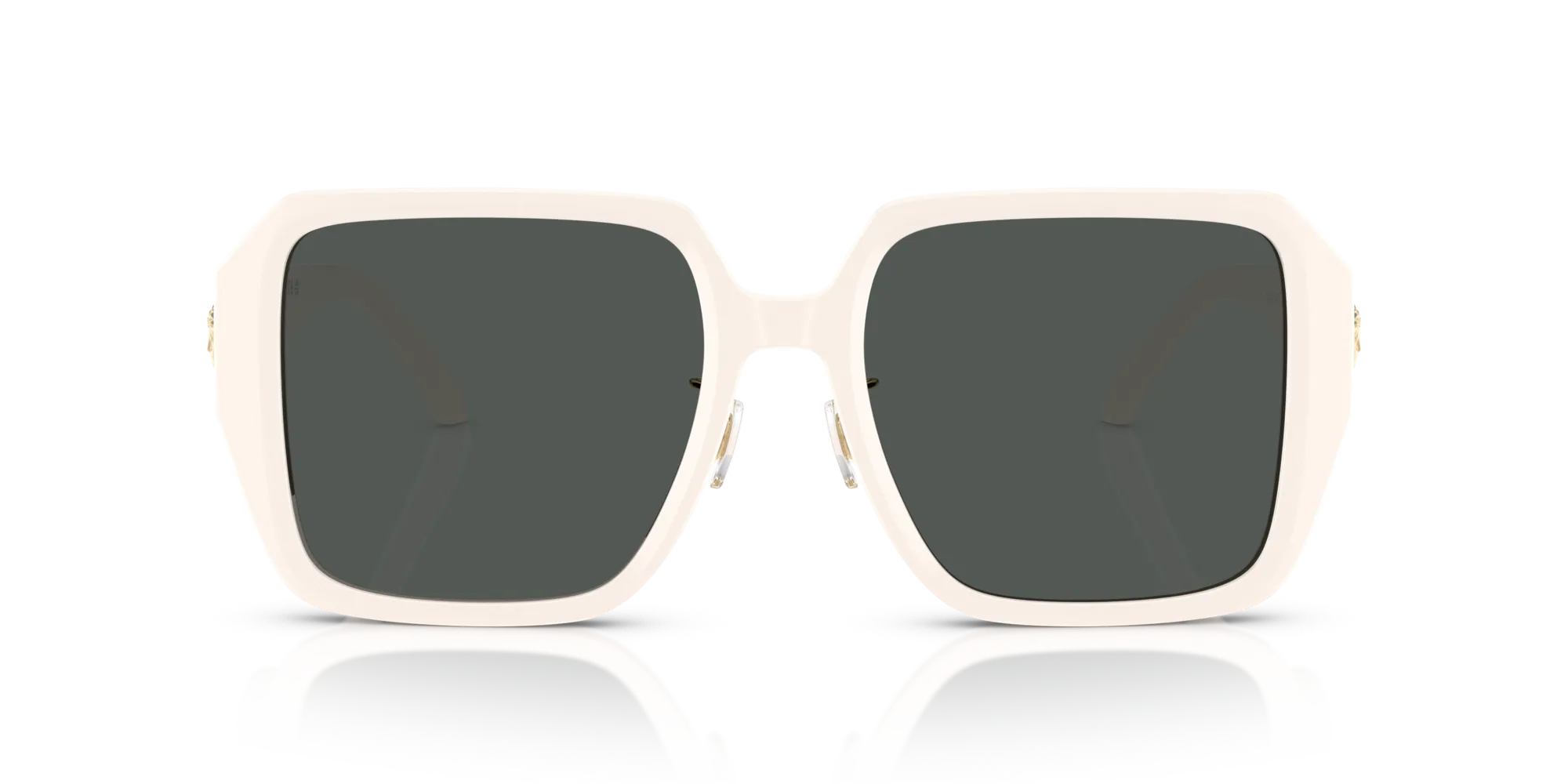 Versace VE4472D 548487 Occhiali da sole Acetato Bianco Grigio Squadrata Normale - immagine 3