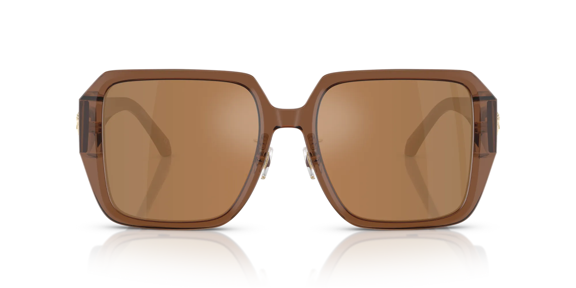 Versace VE4472D 5028/O Occhiali da sole Acetato Marrone Marrone Squadrata Normale Specchiato - immagine 3
