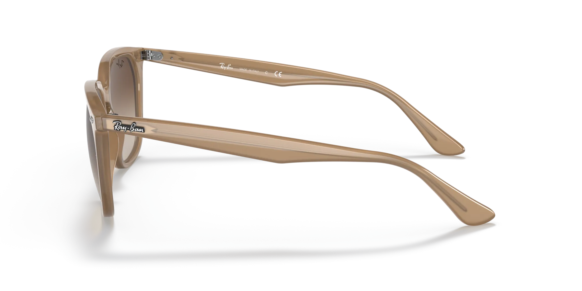 Ray - Ban RB4362 616613 Occhiali da sole Iniettato Marrone Marrone Squadrata Normale Sfumato - immagine 4