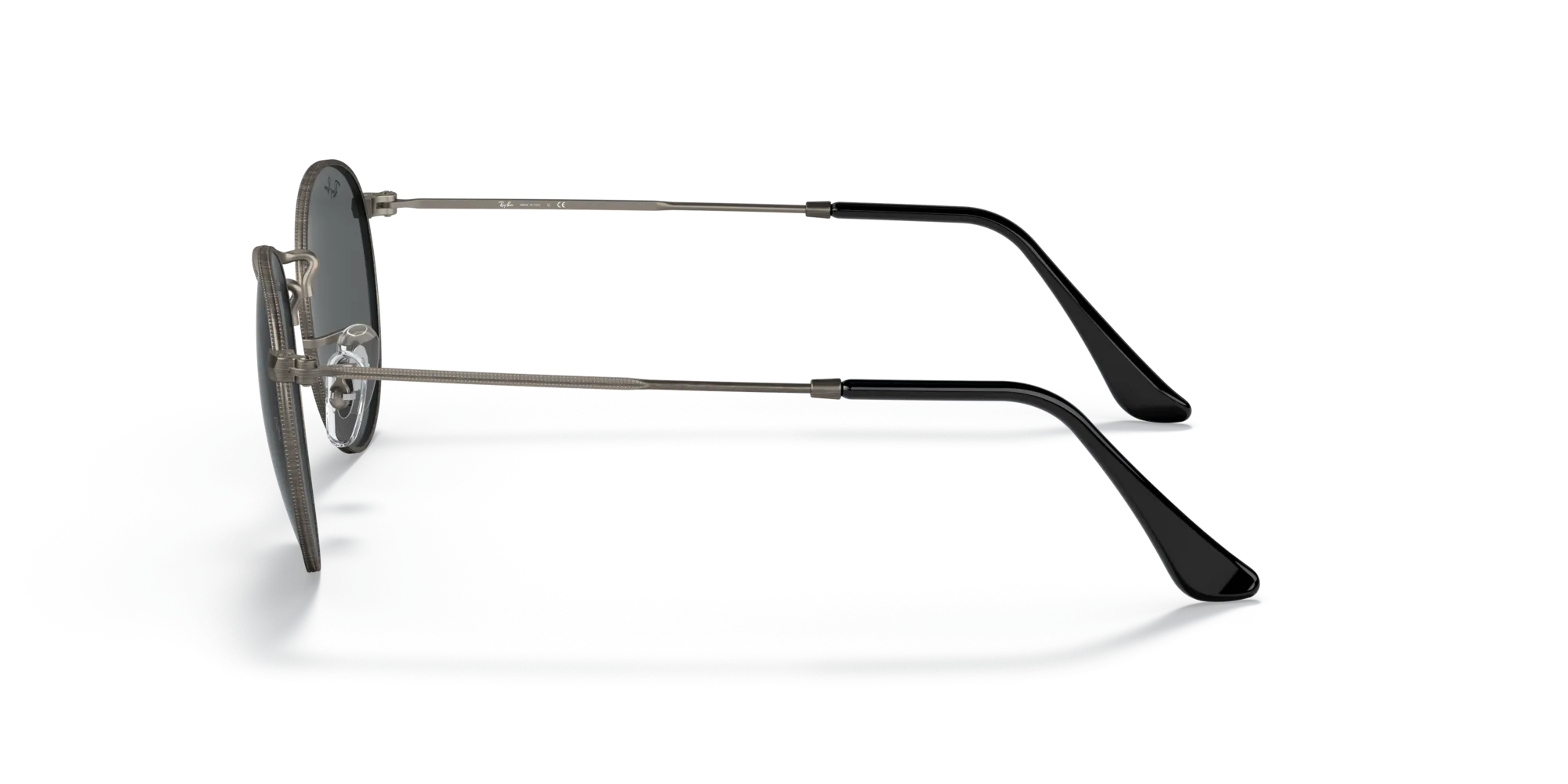 Ray - Ban RB3447 ROUND METAL 9229B1 Occhiali da sole Metallo Grigio Grigio Rotonda Normale - immagine 4