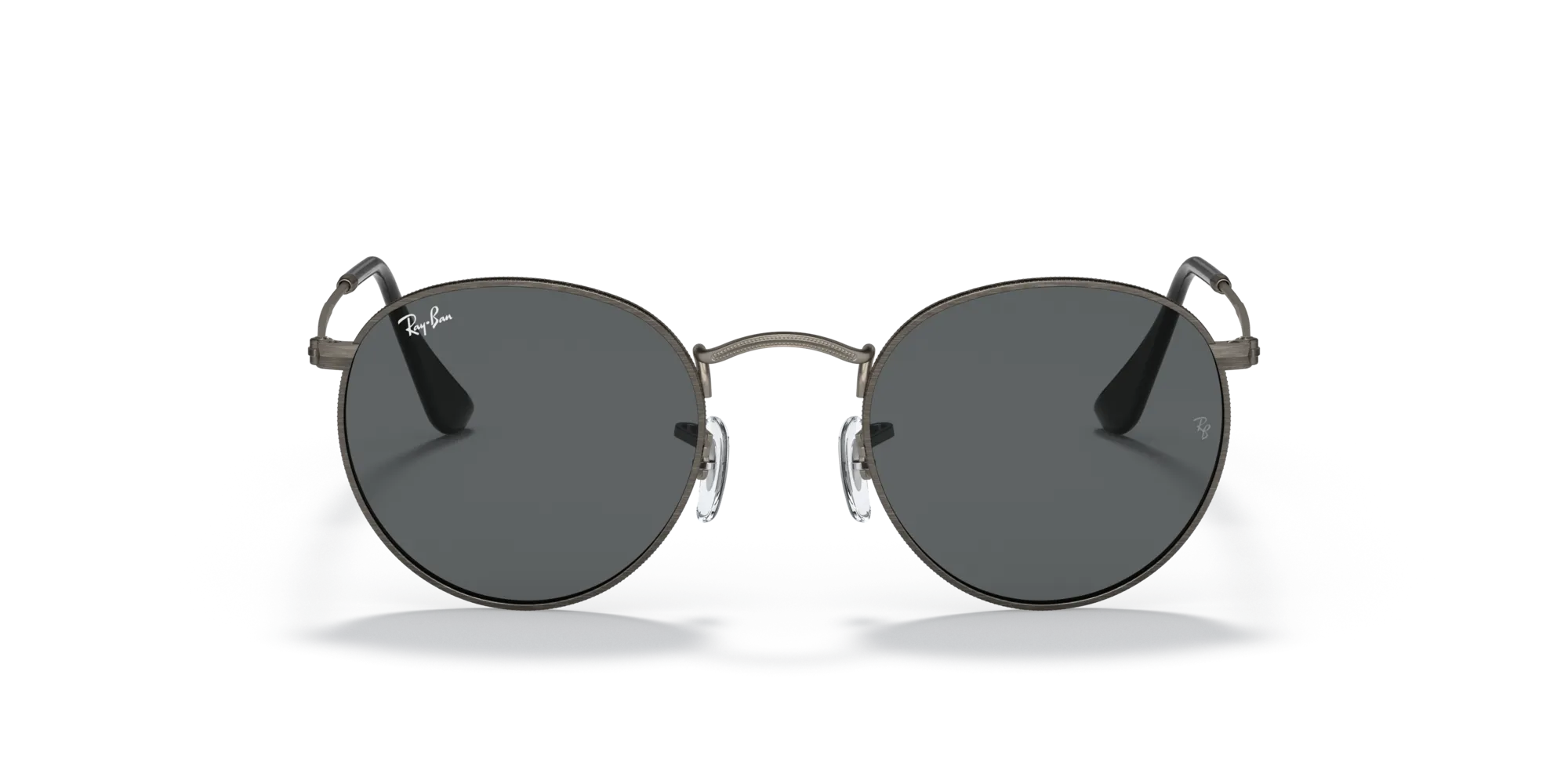 Ray - Ban RB3447 ROUND METAL 9229B1 Occhiali da sole Metallo Grigio Grigio Rotonda Normale - immagine 3