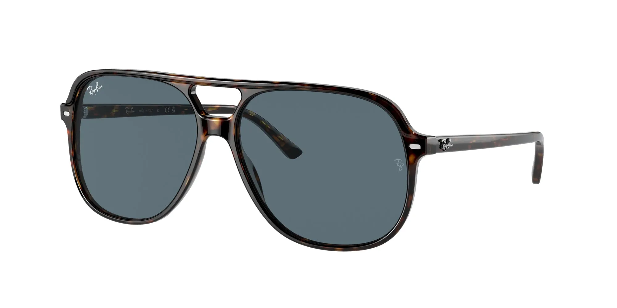 Ray - Ban RB2198 BILL 902/R5 Occhiali da sole Acetato Tartaruga Blu Squadrata Normale - immagine 1