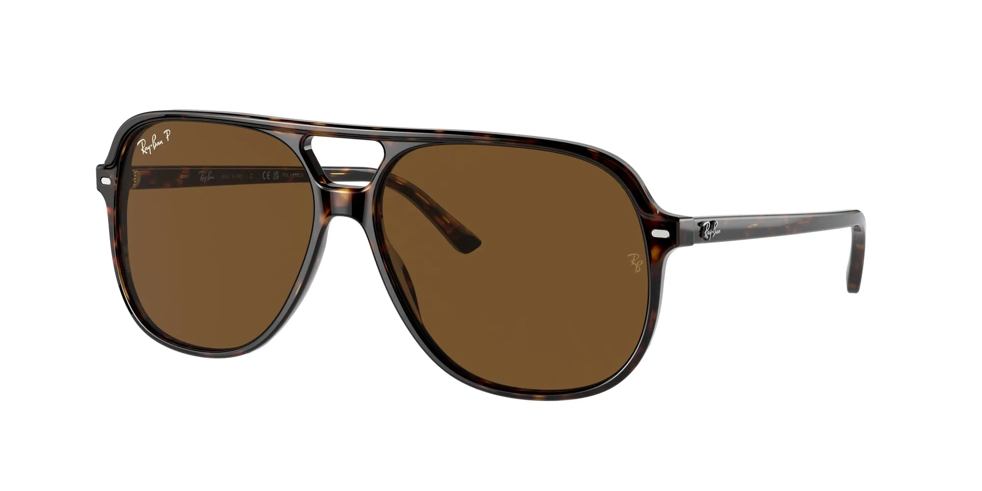 Ray - Ban RB2198 BILL 902/57 Occhiali da sole Acetato Tartaruga Marrone Squadrata Polarizzata - immagine 1