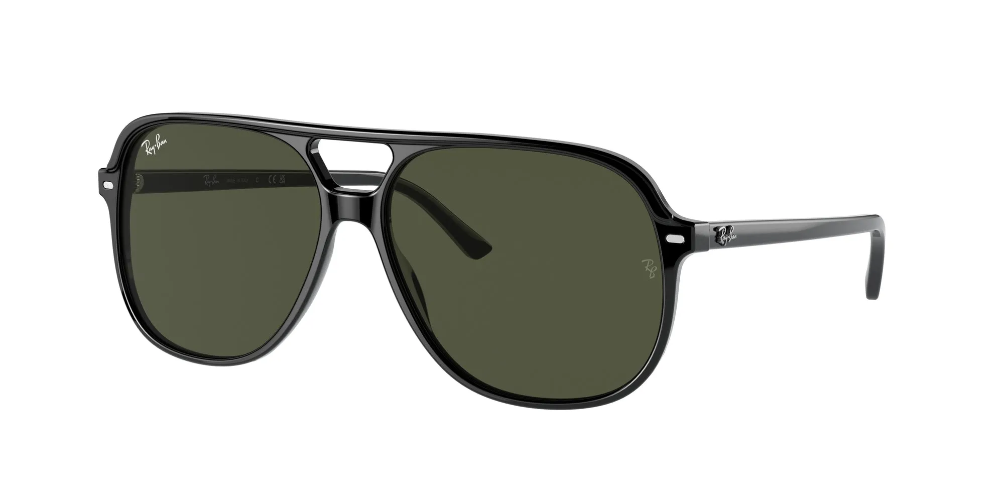 Ray - Ban RB2198 BILL 901/31 Occhiali da sole Acetato Nero G15 Squadrata Normale - immagine 1