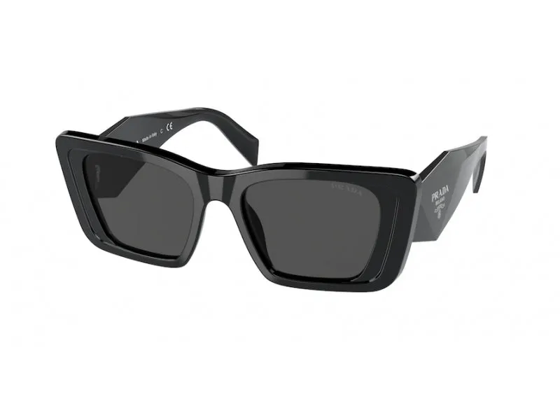 Prada PR 08YS 1AB5S0 Occhiali da sole Acetato Nero Grigio Farfalla Normale - immagine 1