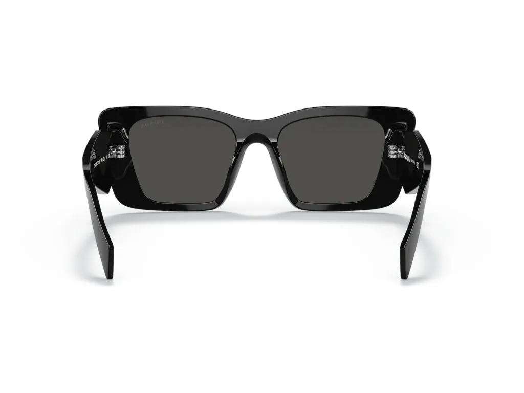 Prada PR 08YS 1AB5S0 Occhiali da sole Acetato Nero Grigio Farfalla Normale - immagine 2