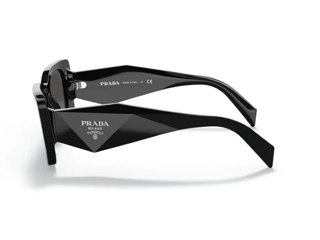 Prada PR 08YS 1AB5S0 Occhiali da sole Acetato Nero Grigio Farfalla Normale - immagine 4