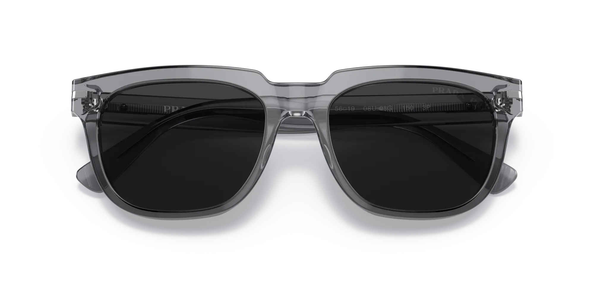 Prada PR 04YS 08U08G Occhiali da sole Acetato Grigio Grigio Pillow Polarizzata - immagine 2
