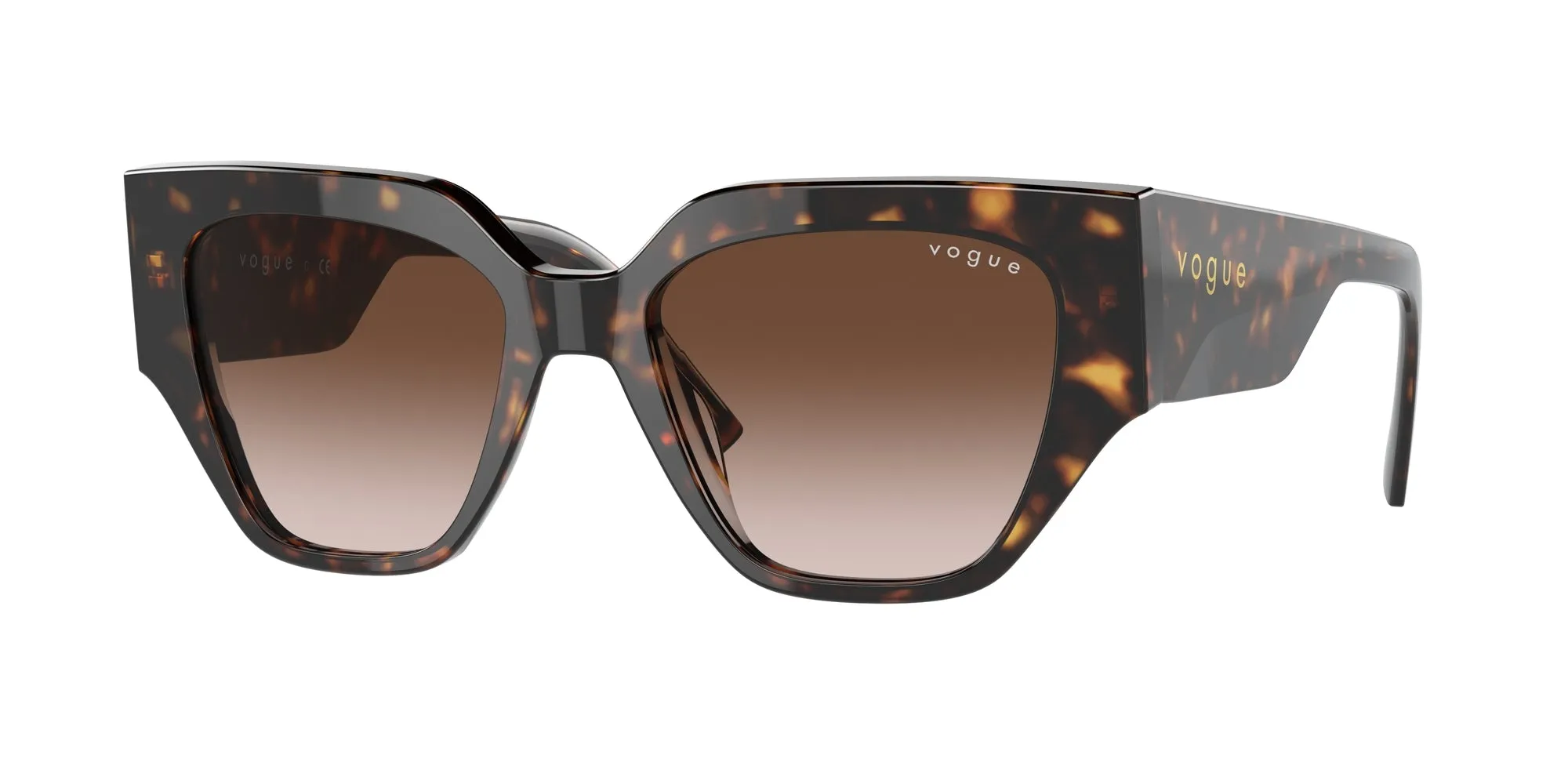 VOGUE EYEWEAR VO5409S W65613 Occhiali da sole Acetato Marrone Marrone Geometrica Normale Sfumato - immagine 1