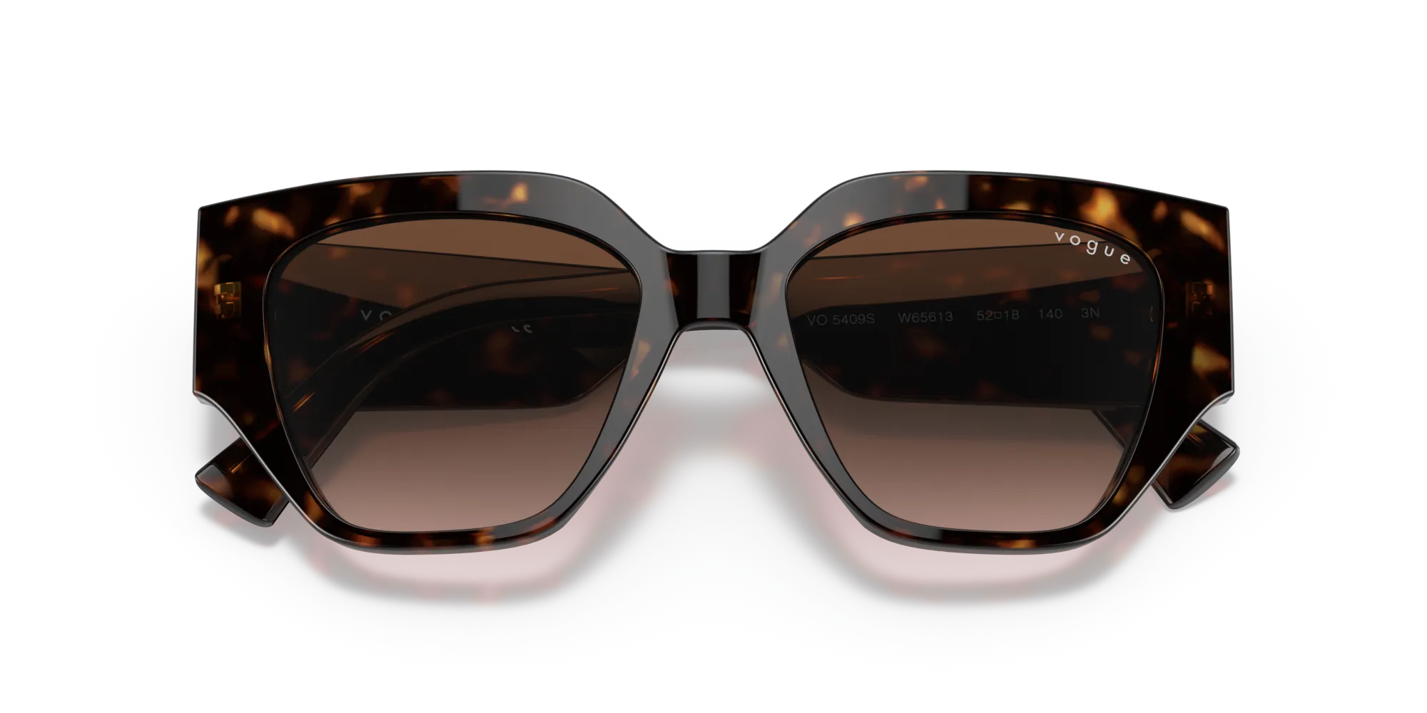 VOGUE EYEWEAR VO5409S W65613 Occhiali da sole Acetato Marrone Marrone Geometrica Normale Sfumato - immagine 2