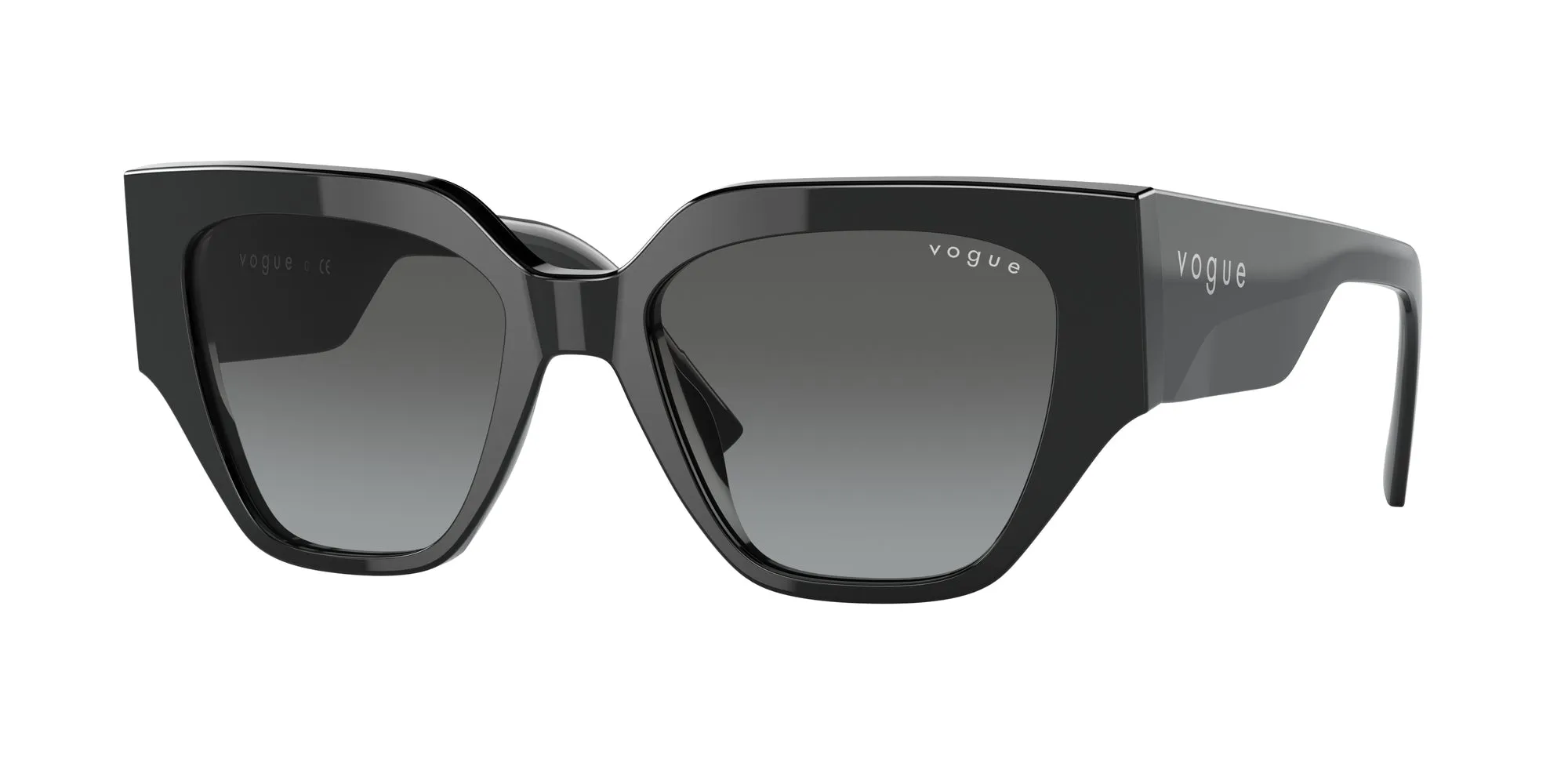 VOGUE EYEWEAR VO5409S W44/11 Occhiali da sole Acetato Nero Grigio Geometrica Normale Sfumato - immagine 1