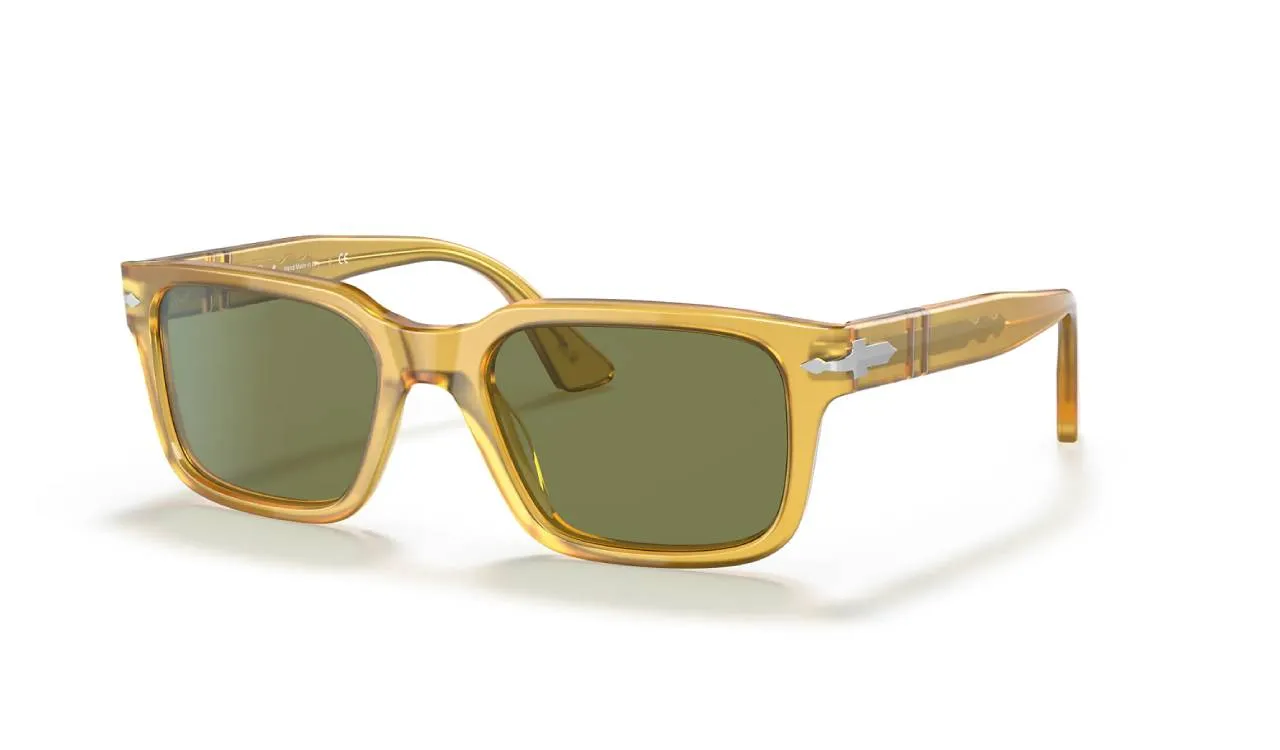 Persol PO3272S 204/4E Occhiali da sole Acetato Giallo Verde Squadrata Normale - immagine 1