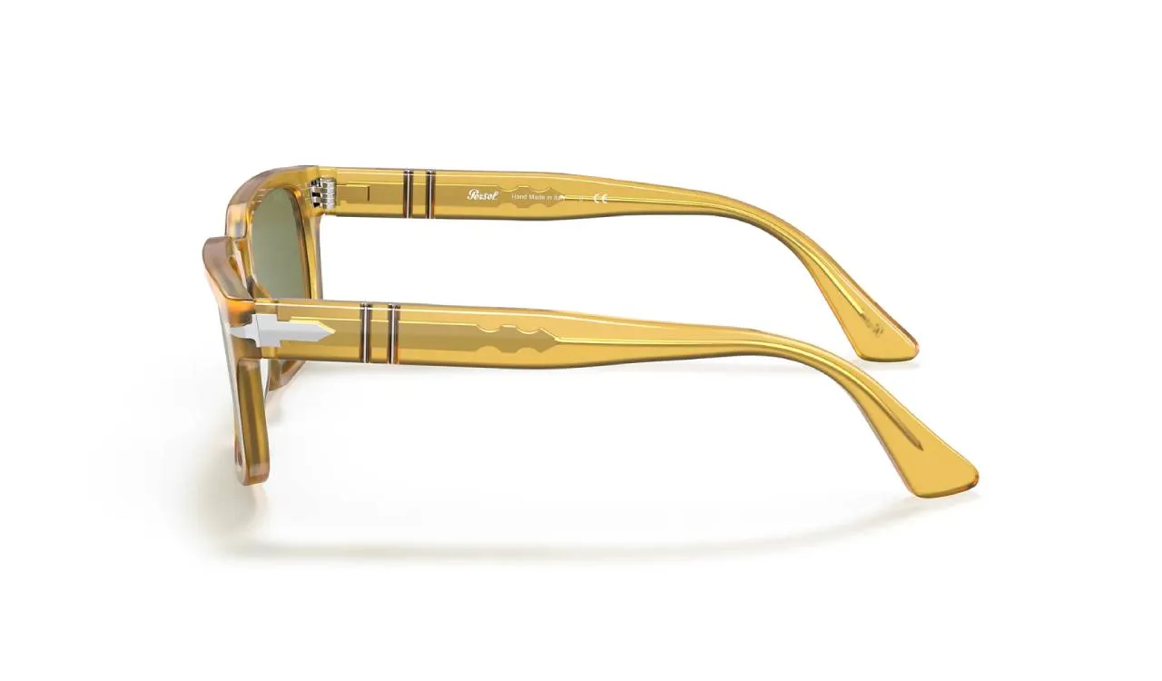 Persol PO3272S 204/4E Occhiali da sole Acetato Giallo Verde Squadrata Normale - immagine 2