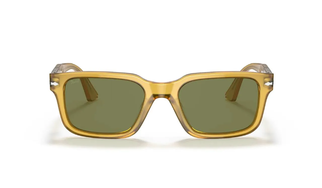 Persol PO3272S 204/4E Occhiali da sole Acetato Giallo Verde Squadrata Normale - immagine 3
