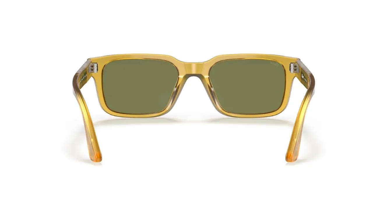 Persol PO3272S 204/4E Occhiali da sole Acetato Giallo Verde Squadrata Normale - immagine 4