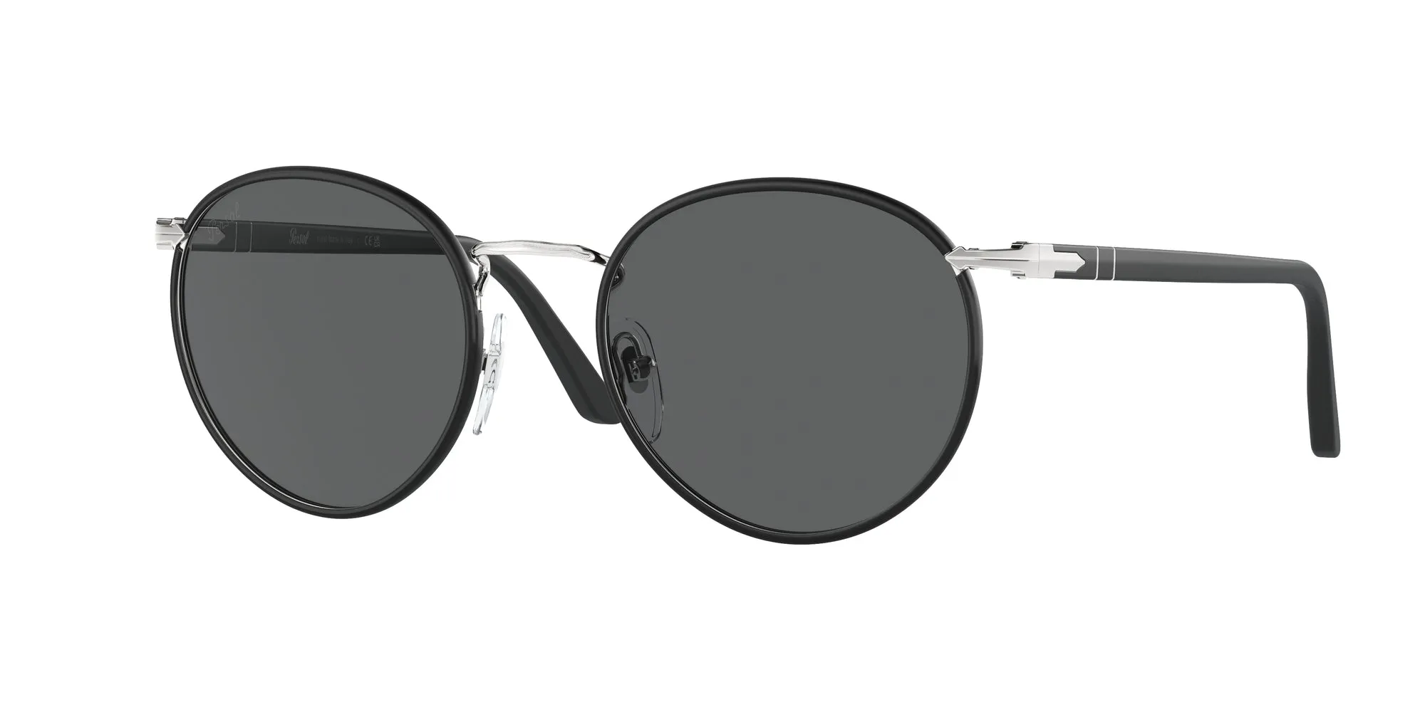 Persol PO2422SJ 1119B1 Occhiali da sole Metallo Argento Grigio Pantos Normale - immagine 1