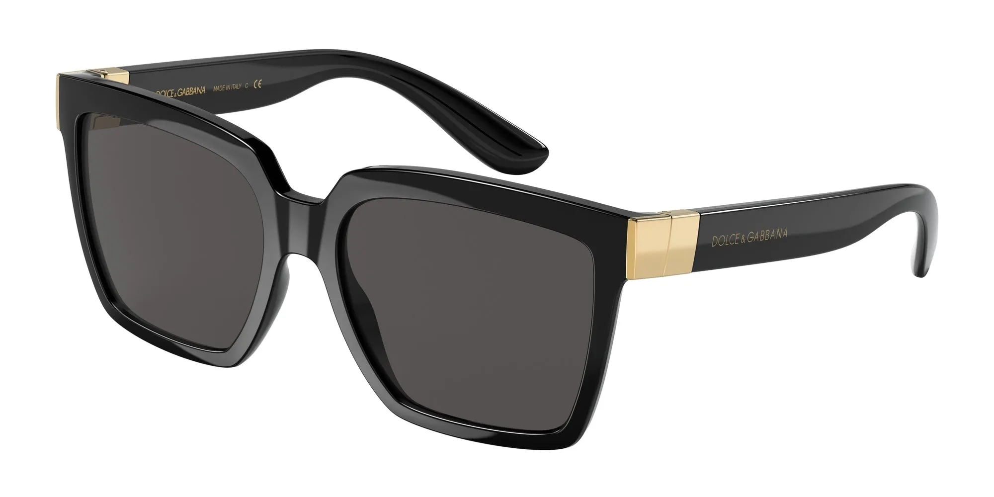 Dolce & Gabbana DG6165 501/87 Occhiali da sole Nylon Nero Grigio Squadrata Normale - immagine 1