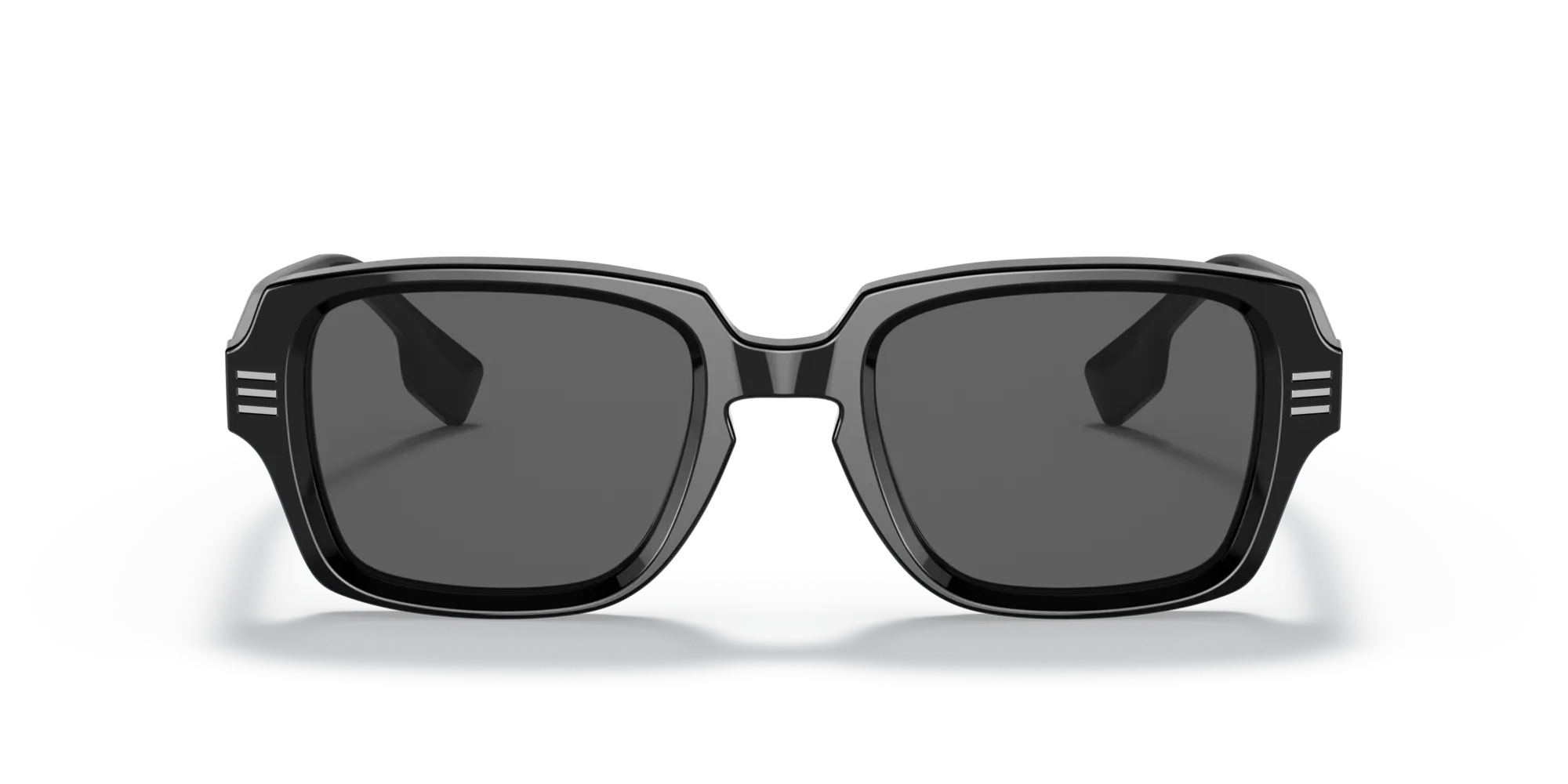 Burberry BE4349 ELDON 300187 Occhiali da sole Acetato Nero Grigio Squadrata Normale - immagine 3