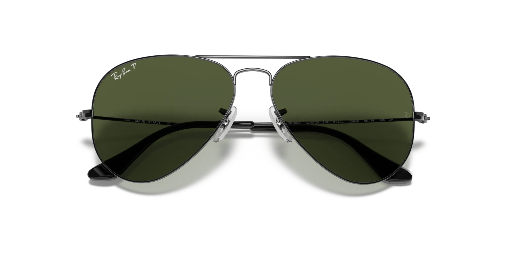 Ray - Ban RB3025 AVIATOR 004/58 Occhiali da sole Metallo Grigio G15 Pilot Polarizzata - immagine 2