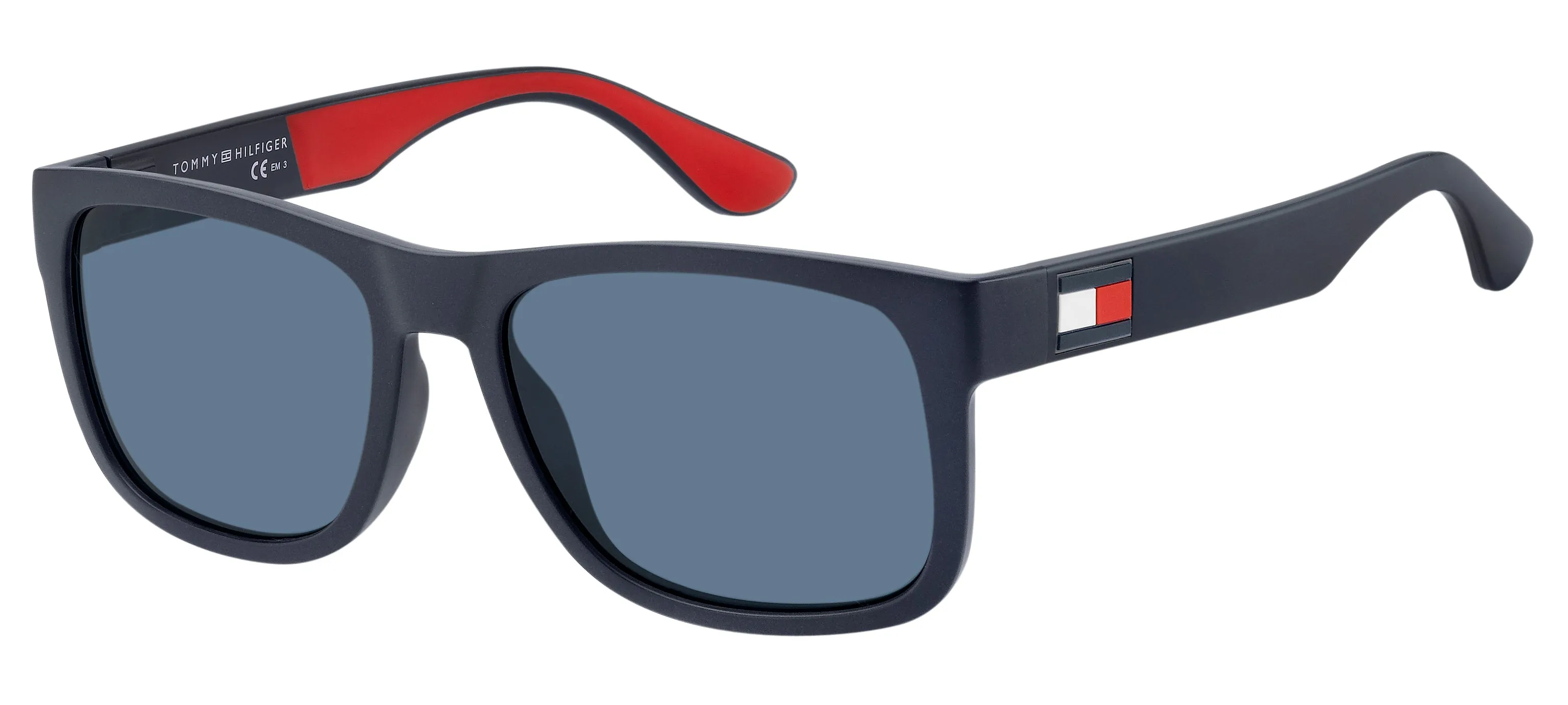 Tommy Hilfiger TH 1556/S 8RU/KU Occhiali da sole Plastica Blu Blu Squadrata Normale - immagine 1