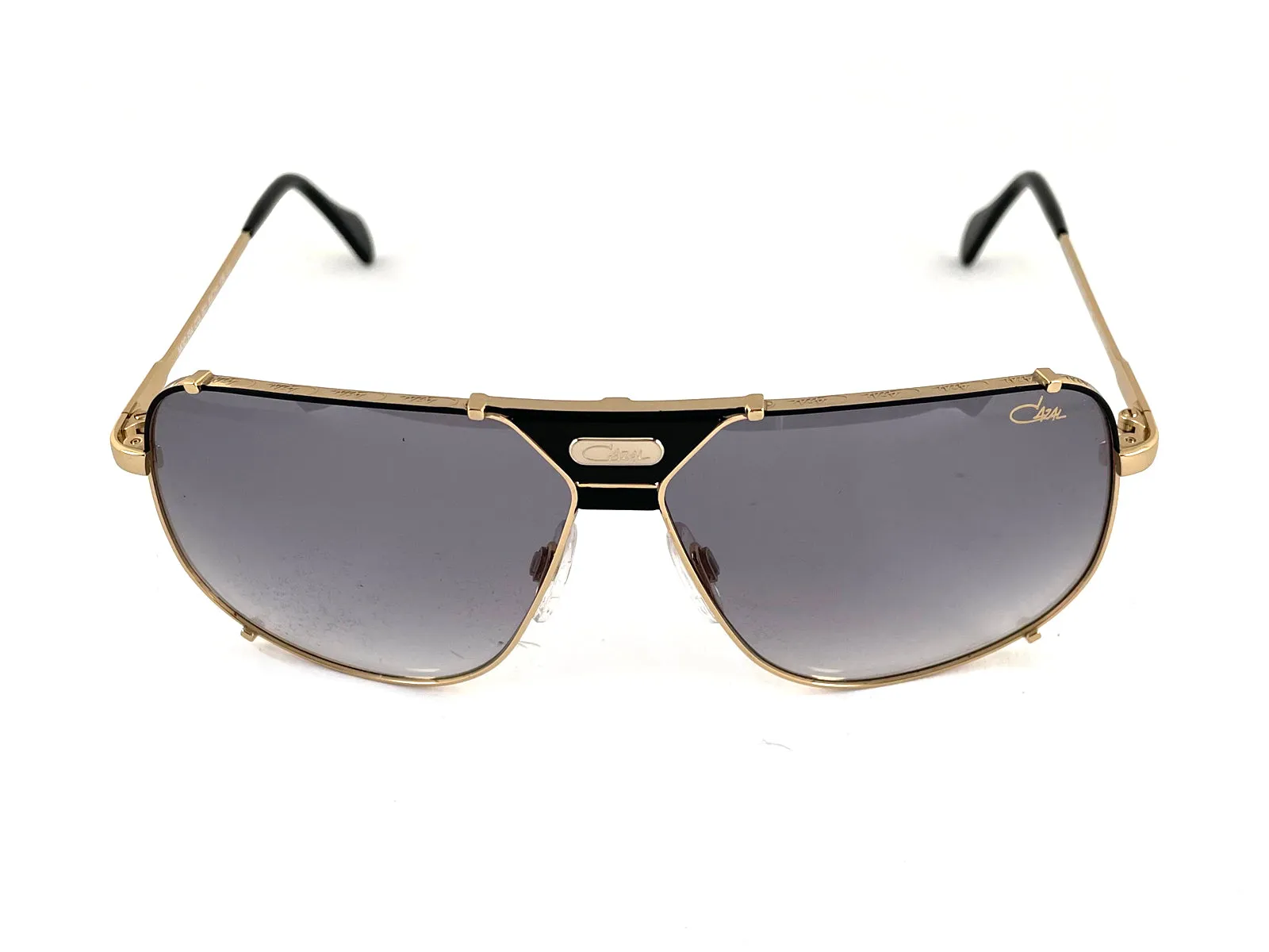 Cazal Uomo 994 001 Occhiali da sole Metallo Oro Grigio Squadrata Sfumato - immagine 2