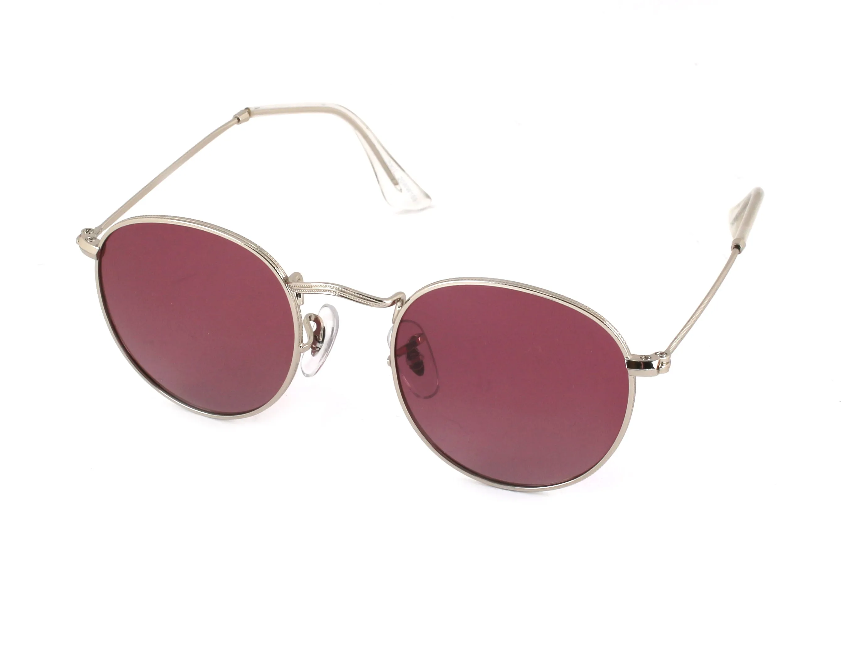 EXIT Bambino OCCH. SOLE BAMB. MET. TK0918 C.04 ARG. L./ROSA SF. *3P Occhiali da sole bambino Metallo Argento Rosa Rotonda Polarizzata - immagine 1
