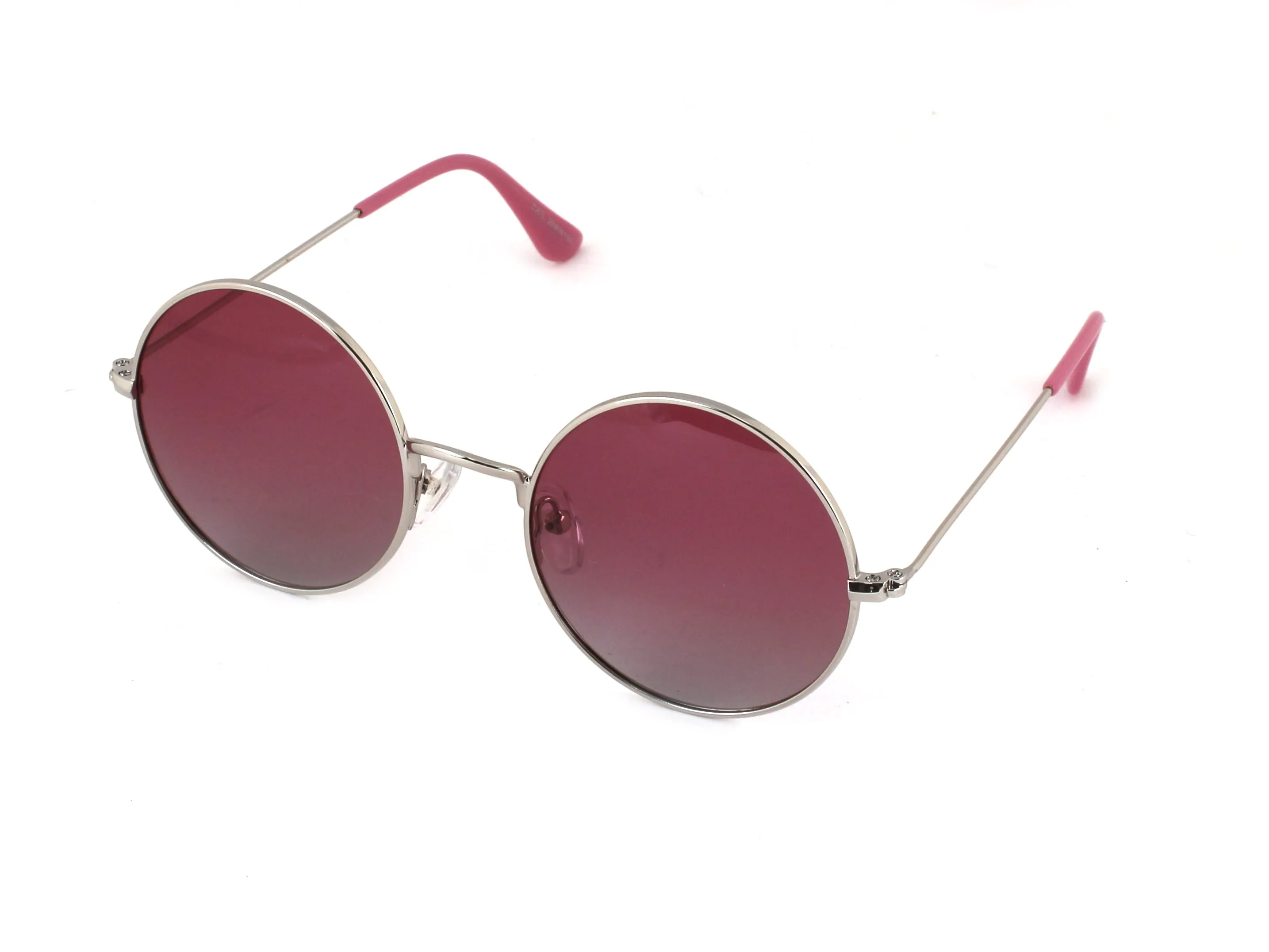 EXIT Bambino OCCH. SOLE BAMB. MET. TK0917 C.04 ARG. L./ROSA SF. *3P Occhiali da sole bambino Metallo Argento Rosa Rotonda Polarizzata - immagine 1