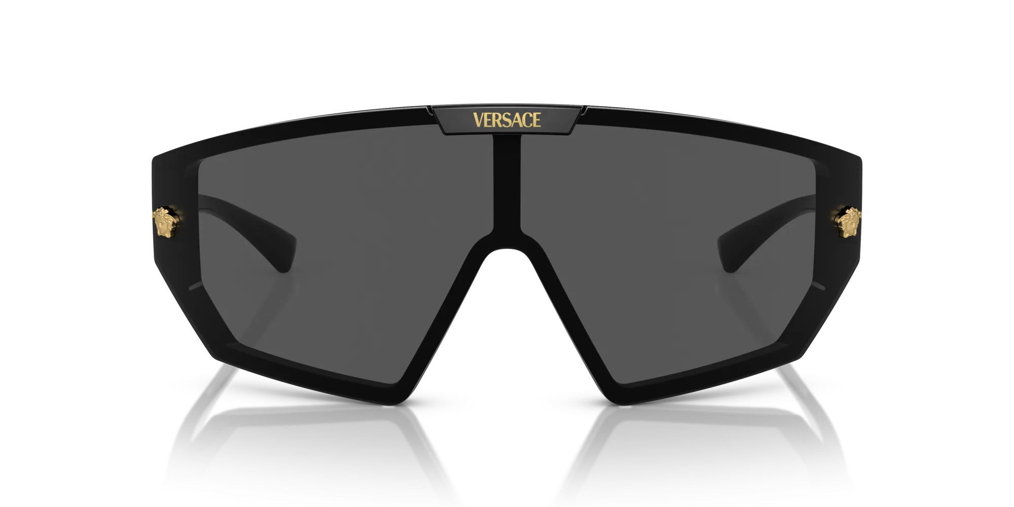 Versace VE4461 GB1/87 Occhiali da sole Iniettato Nero Grigio Geometrica Normale - immagine 3