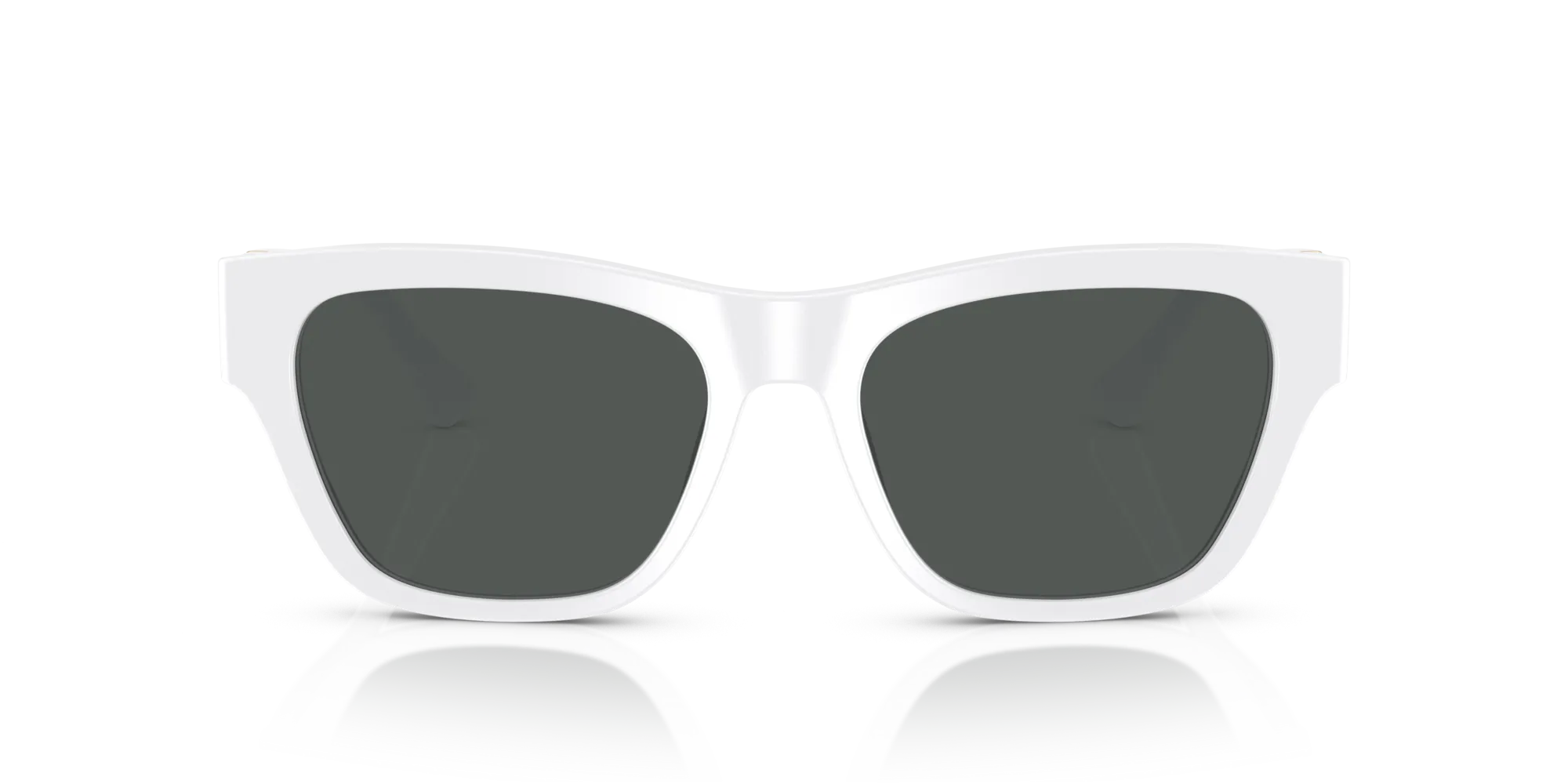 Versace VE4457 314/87 Occhiali da sole Acetato Bianco Grigio Squadrata Normale - immagine 3