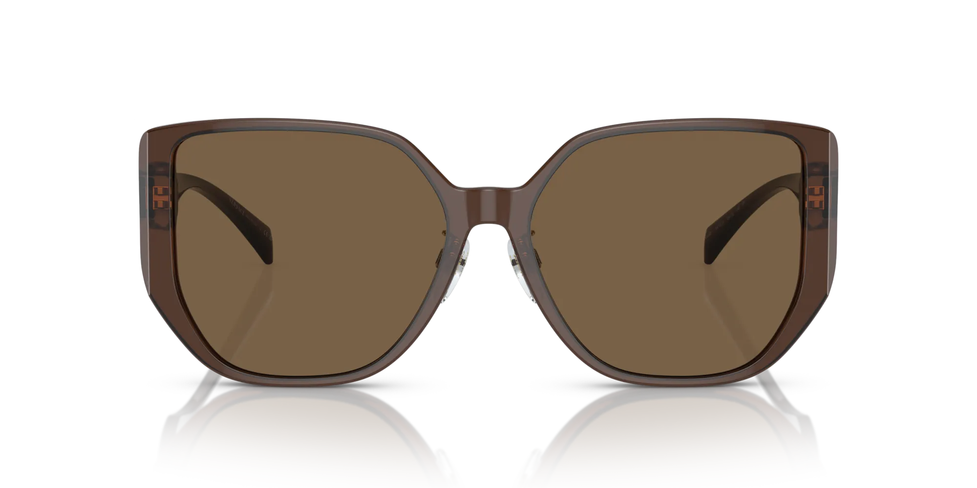 Versace VE4449D 541673 Occhiali da sole Acetato Marrone Marrone Squadrata Normale - immagine 3
