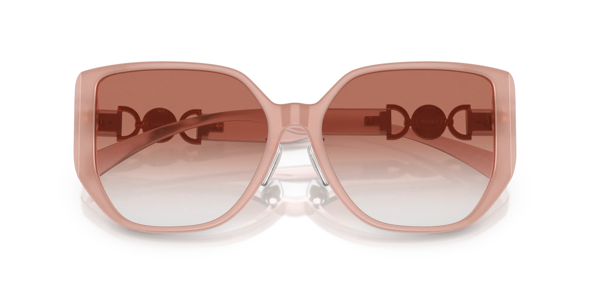 Versace VE4449D 5394V0 Occhiali da sole Acetato Rosa Rosso Squadrata Normale Sfumato - immagine 2