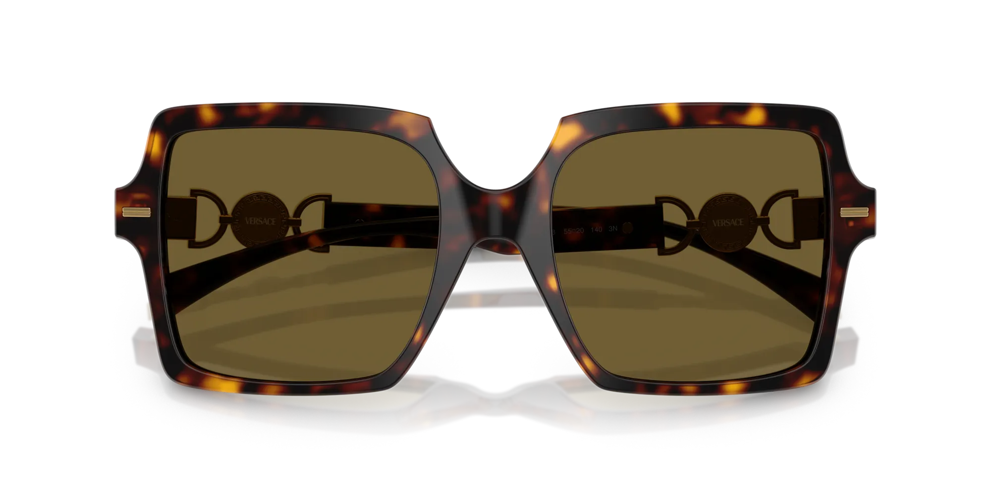 Versace VE4441 108/73 Occhiali da sole Acetato Tartaruga Marrone Squadrata Normale - immagine 2