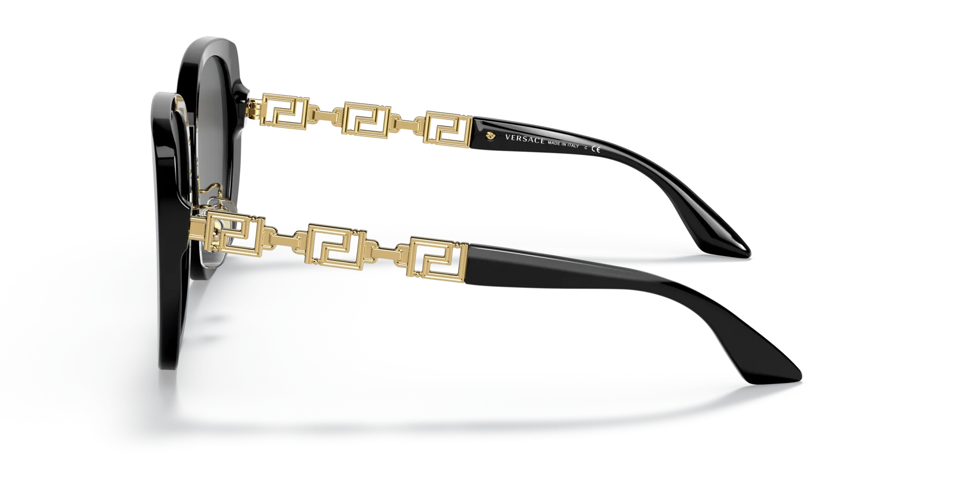 Versace VE4407D GB1/87 Occhiali da sole Acetato Nero Grigio Pillow Normale - immagine 4