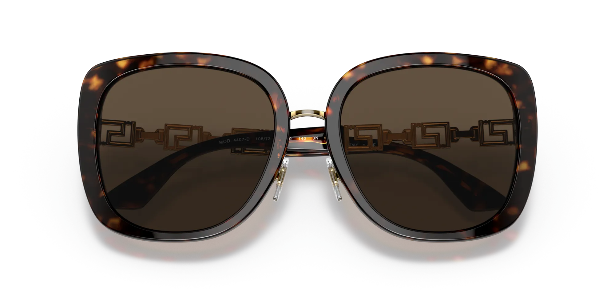 Versace VE4407D 108/73 Occhiali da sole Acetato Tartaruga Marrone Pillow Normale - immagine 2