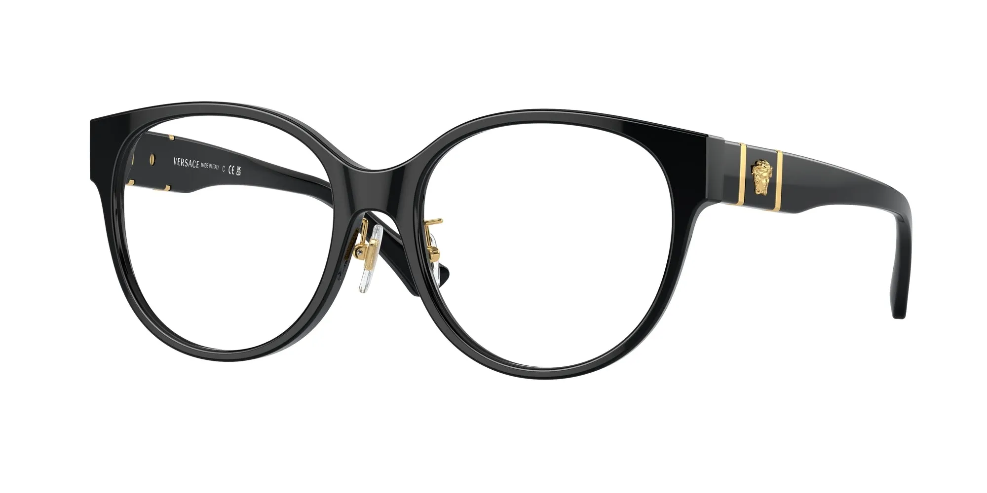 Versace VE3351D GB1 Montature da vista Acetato Nero Pantos Normale - immagine 1