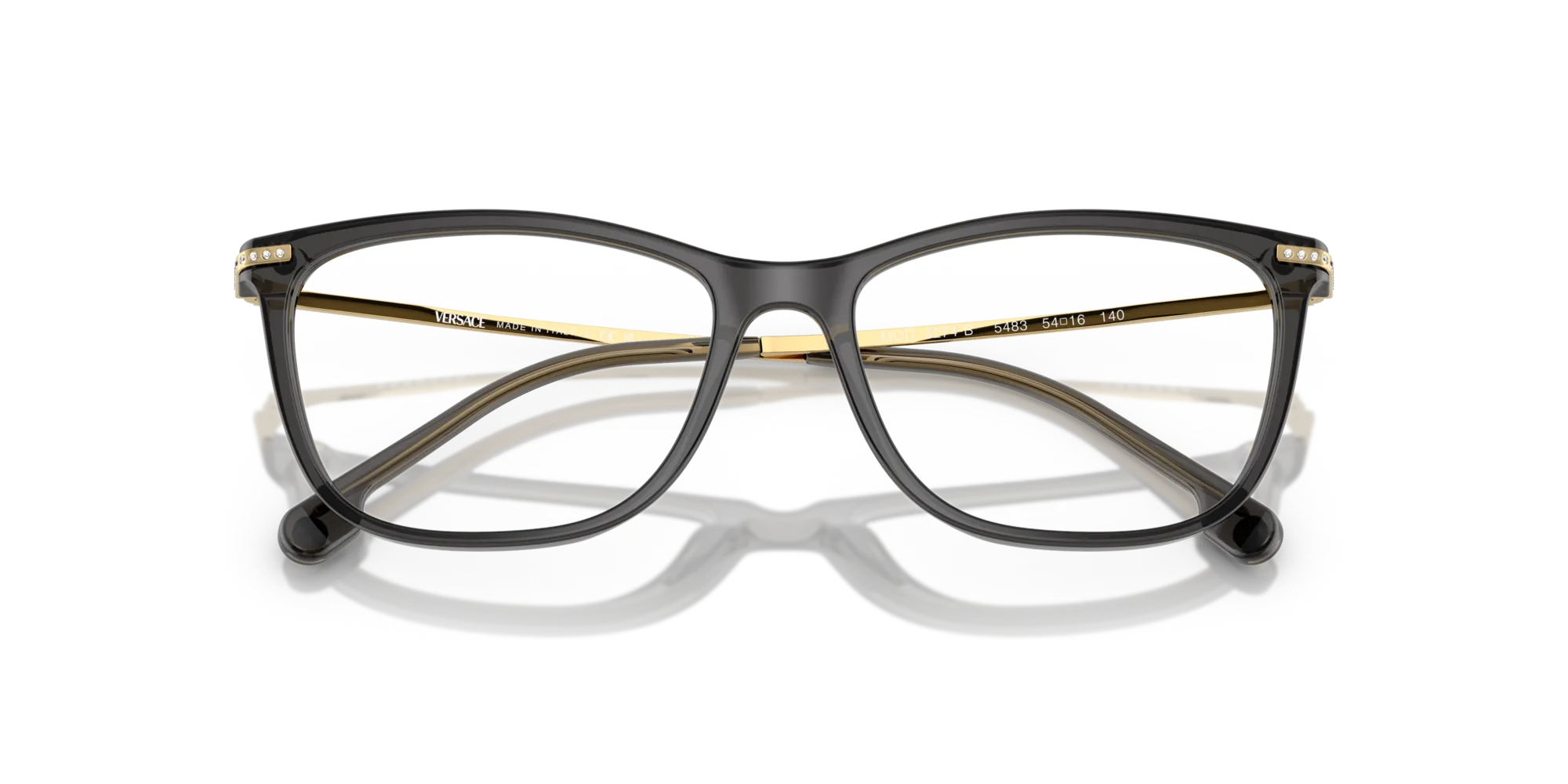 Versace VE3274B 5483 Montature da vista Acetato Nero Pillow Normale - immagine 2