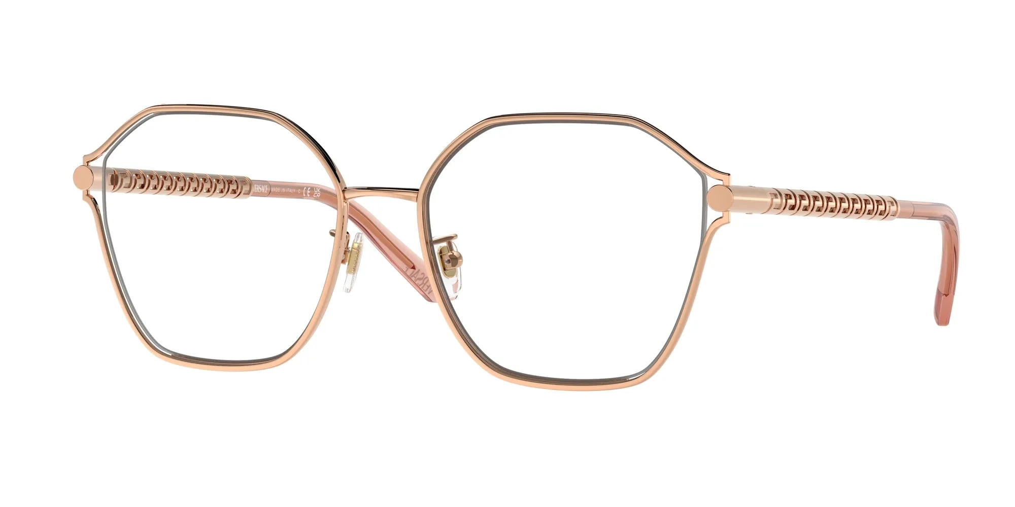 Versace VE1299D 1412 Montature da vista Metallo Oro Geometrica Normale - immagine 1
