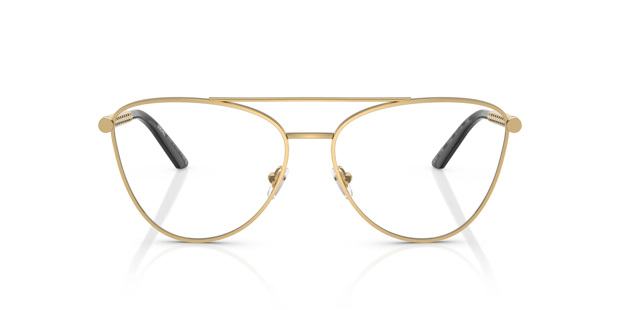 Versace VE1296 1002 Montature da vista Metallo Oro Trasparente Cat Eye Normale - immagine 3