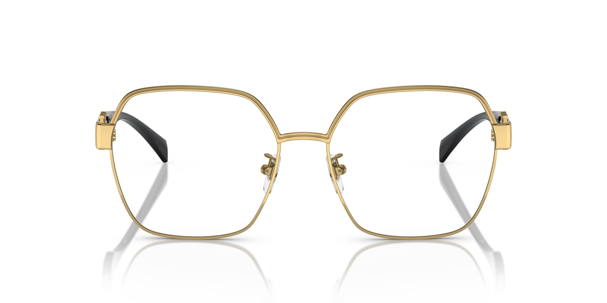 Versace VE1291D 1002 Montature da vista Acciaio Oro Squadrata Normale - immagine 3