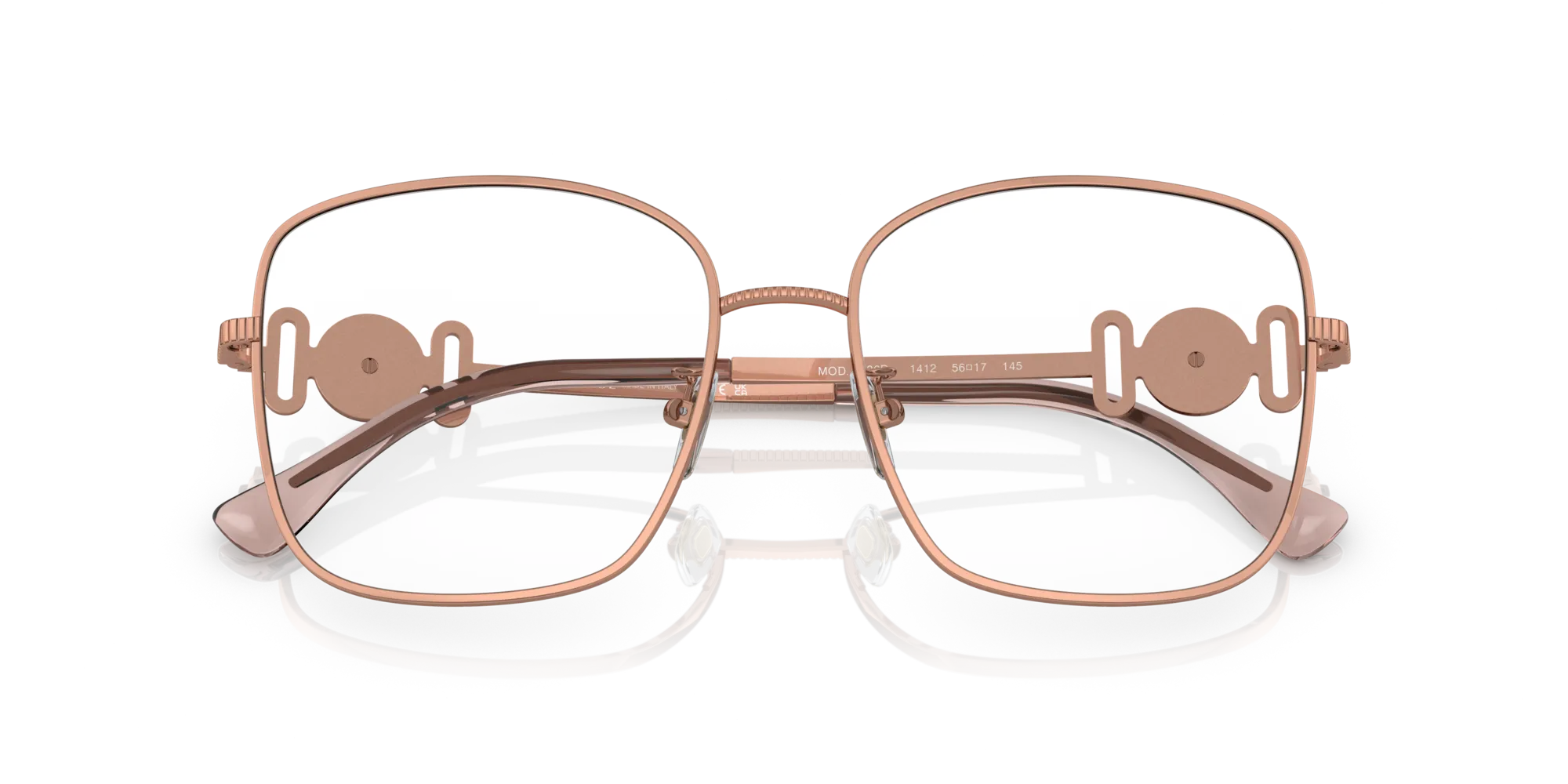 Versace VE1286D 1412 Montature da vista Metallo Oro Squadrata Normale - immagine 2