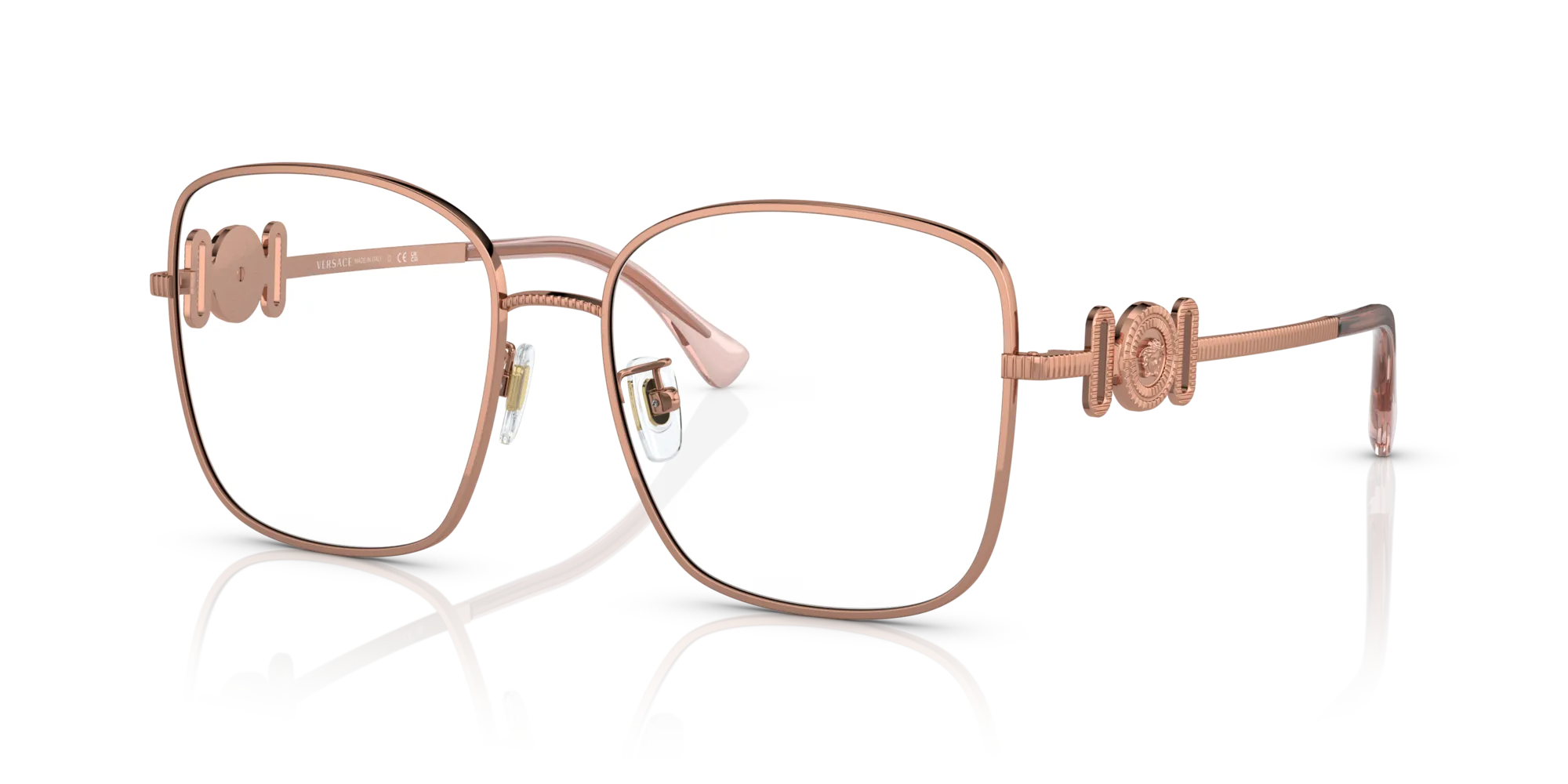 Versace VE1286D 1412 Montature da vista Metallo Oro Squadrata Normale - immagine 4
