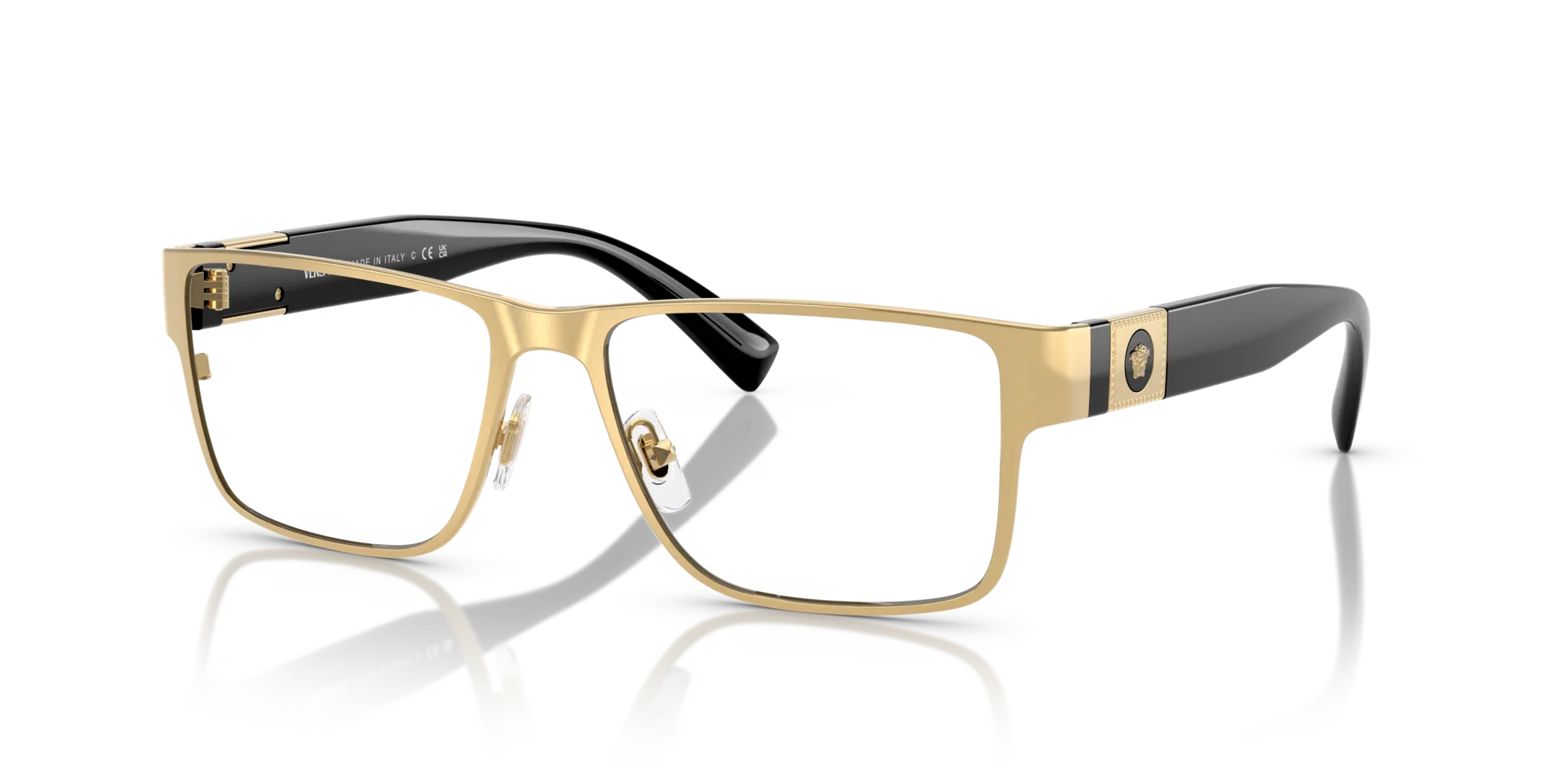 Versace VE1274 1002 Montature da vista Metallo Oro Squadrata Normale - immagine 4